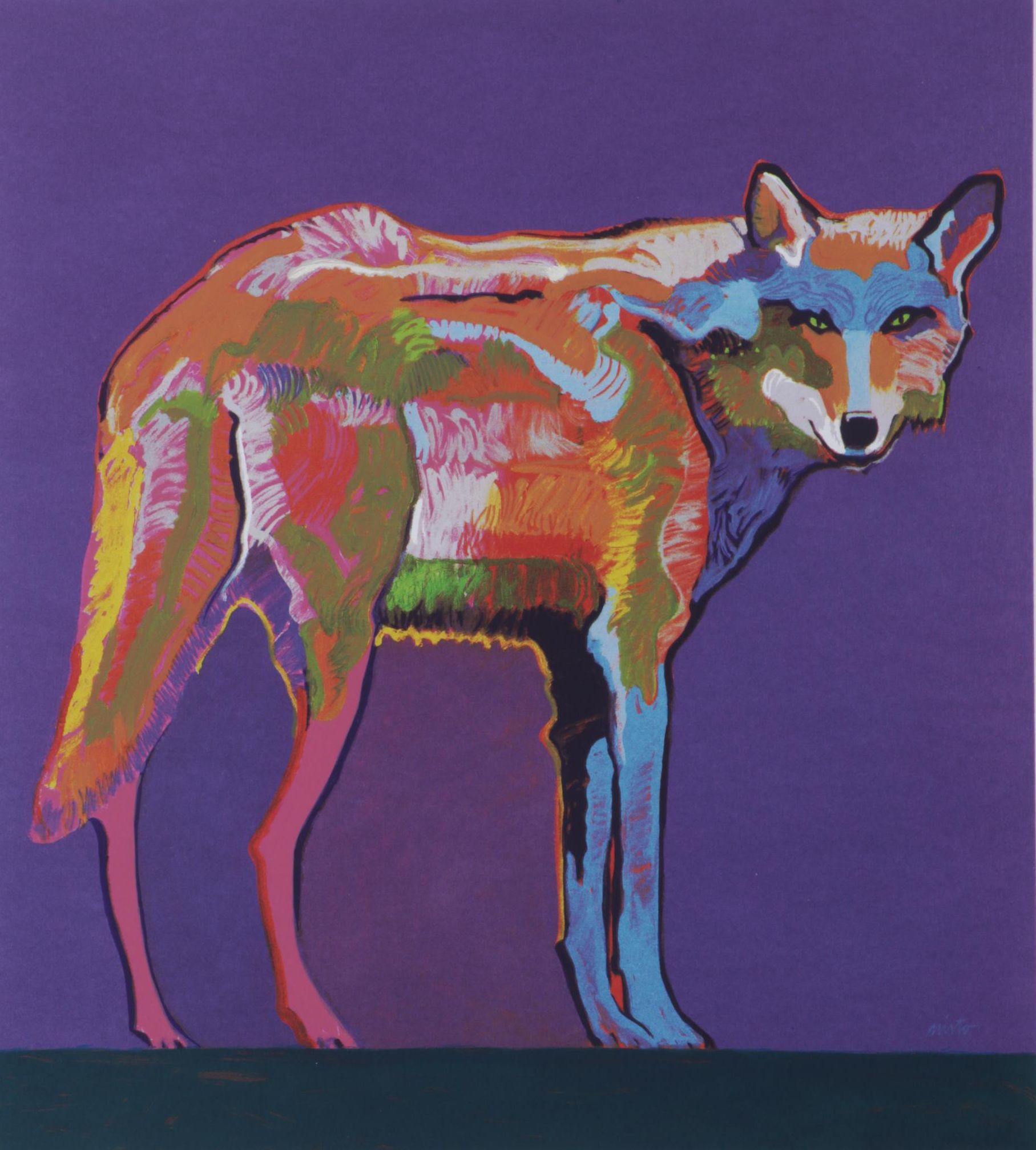 John Nieto Serigraph "Mexican Grey Wolf," 1996