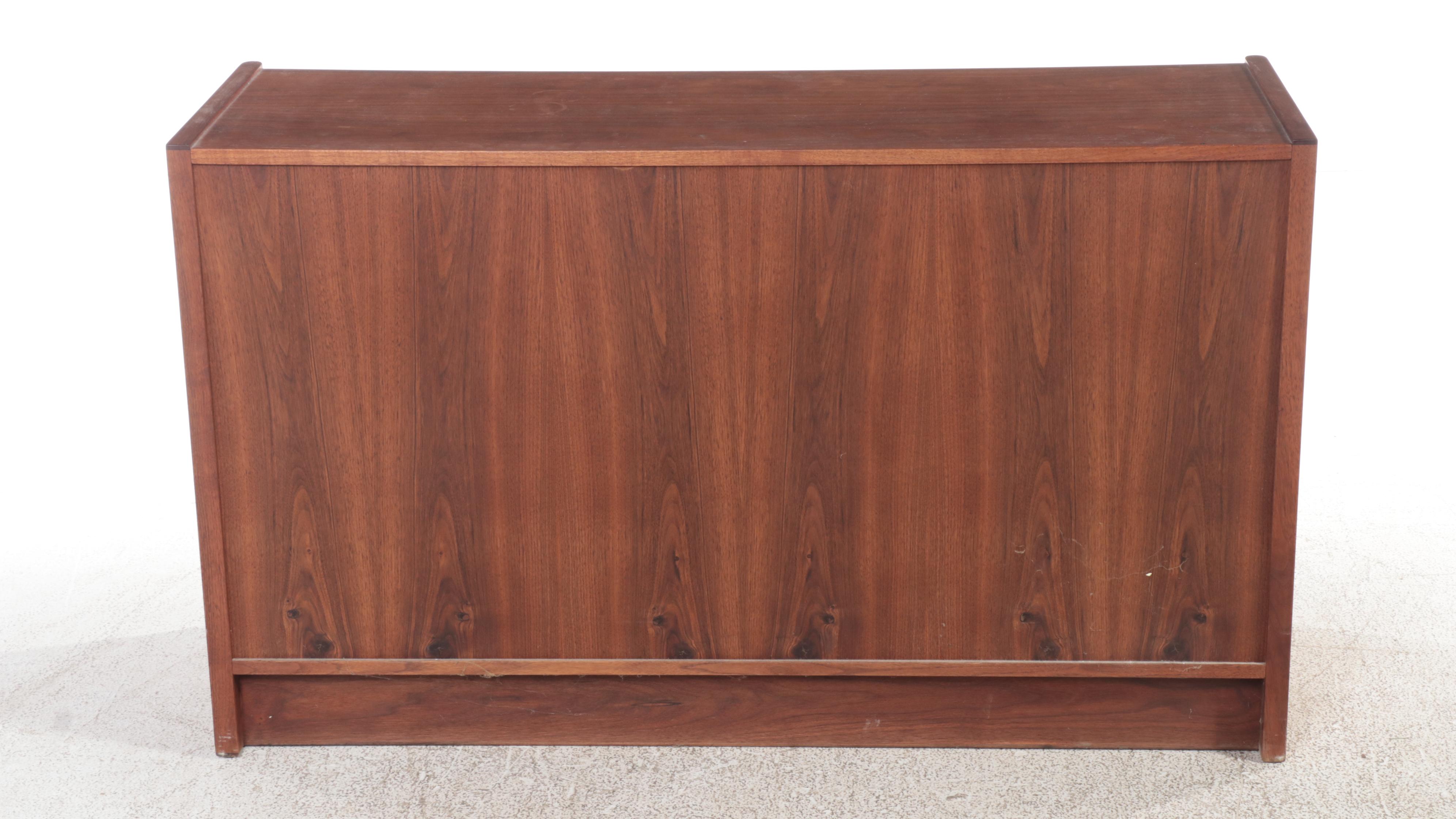 Mid Century Modern Walnut Cabinet, 1970s