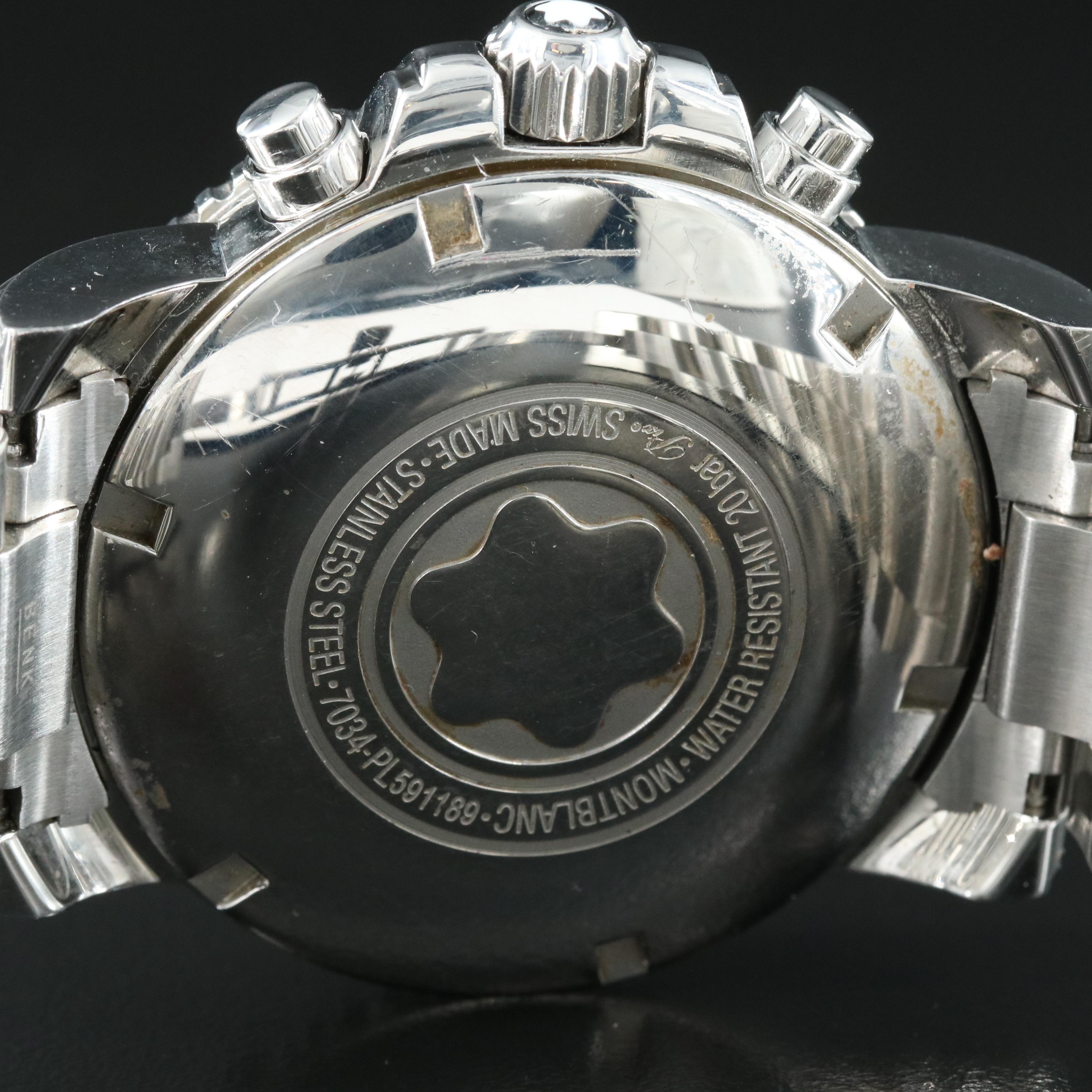 Montblanc Meisterstuck Stainless Steel Automatic Chronograph Watch