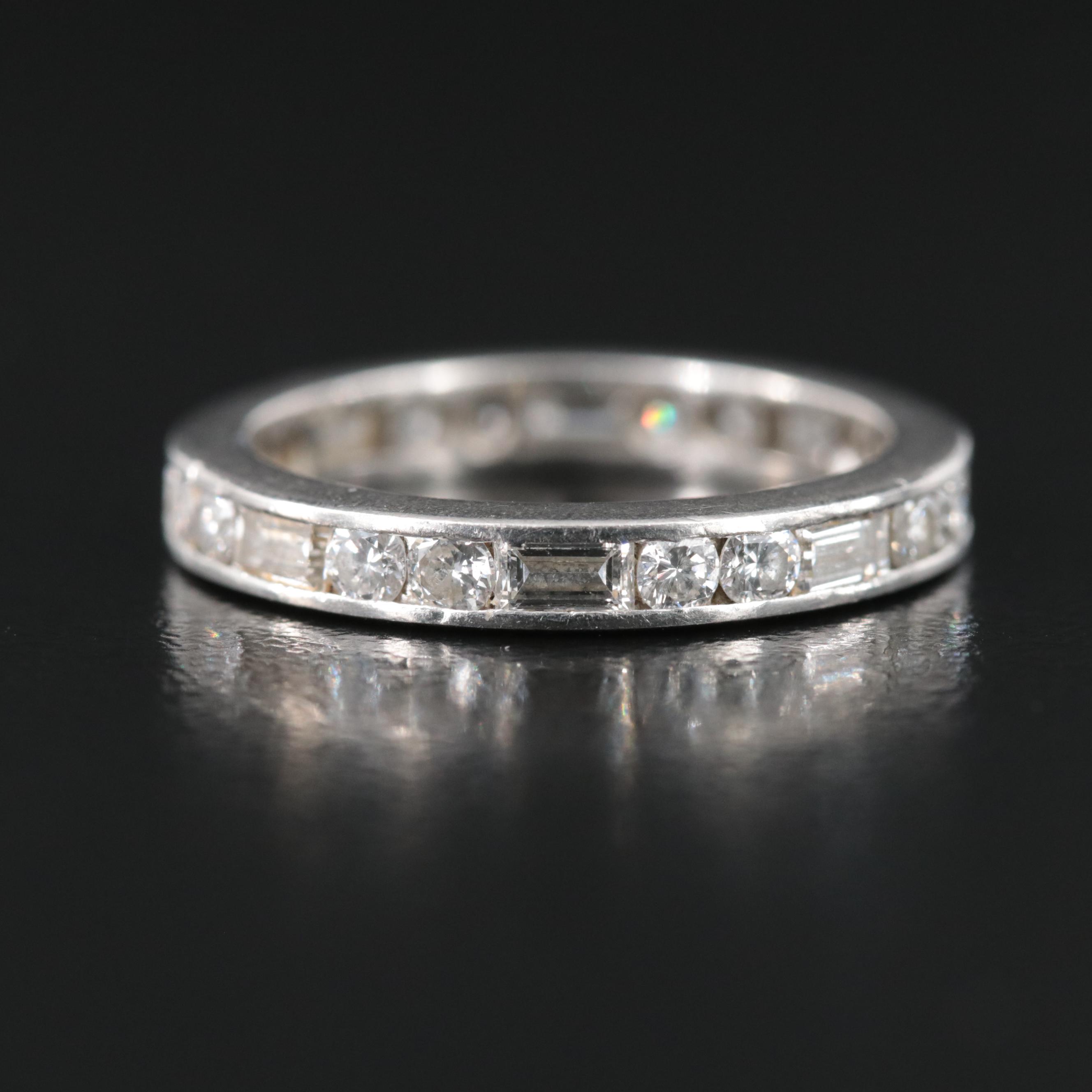 Platinum 1.30 CTW Diamond Eternity Band