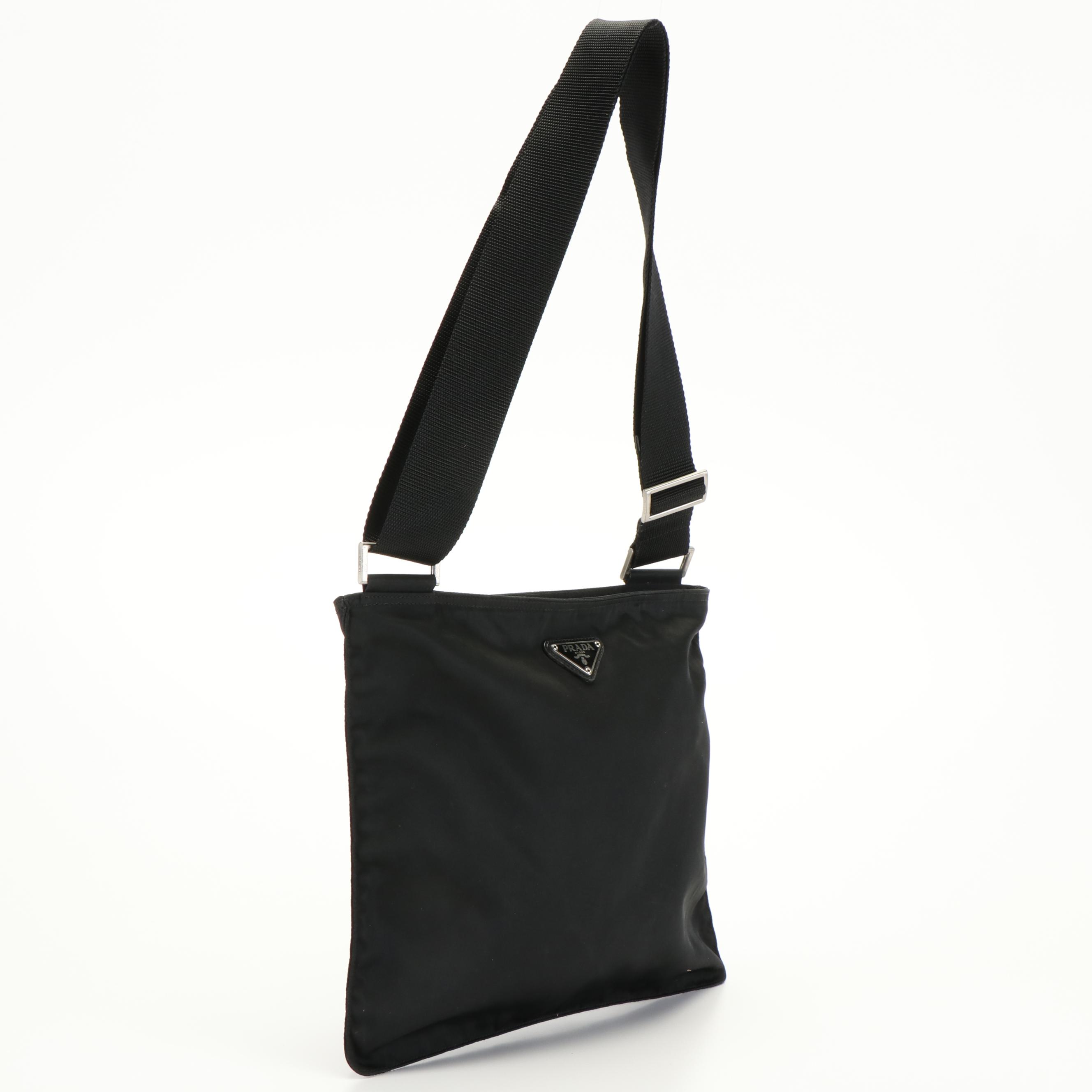 Prada Viaggio Black Tessuto Nylon Messenger Bag