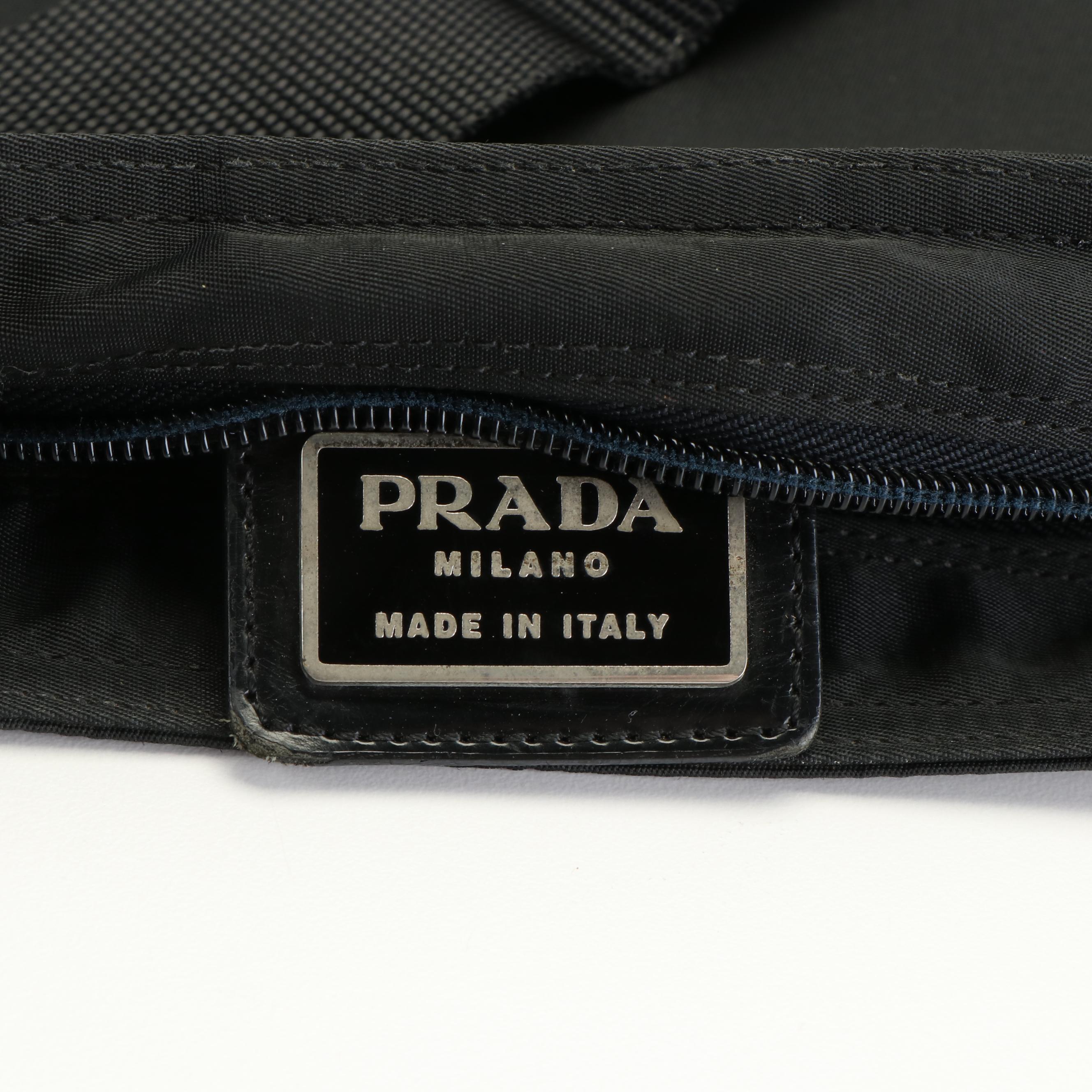 Prada Viaggio Black Tessuto Nylon Messenger Bag