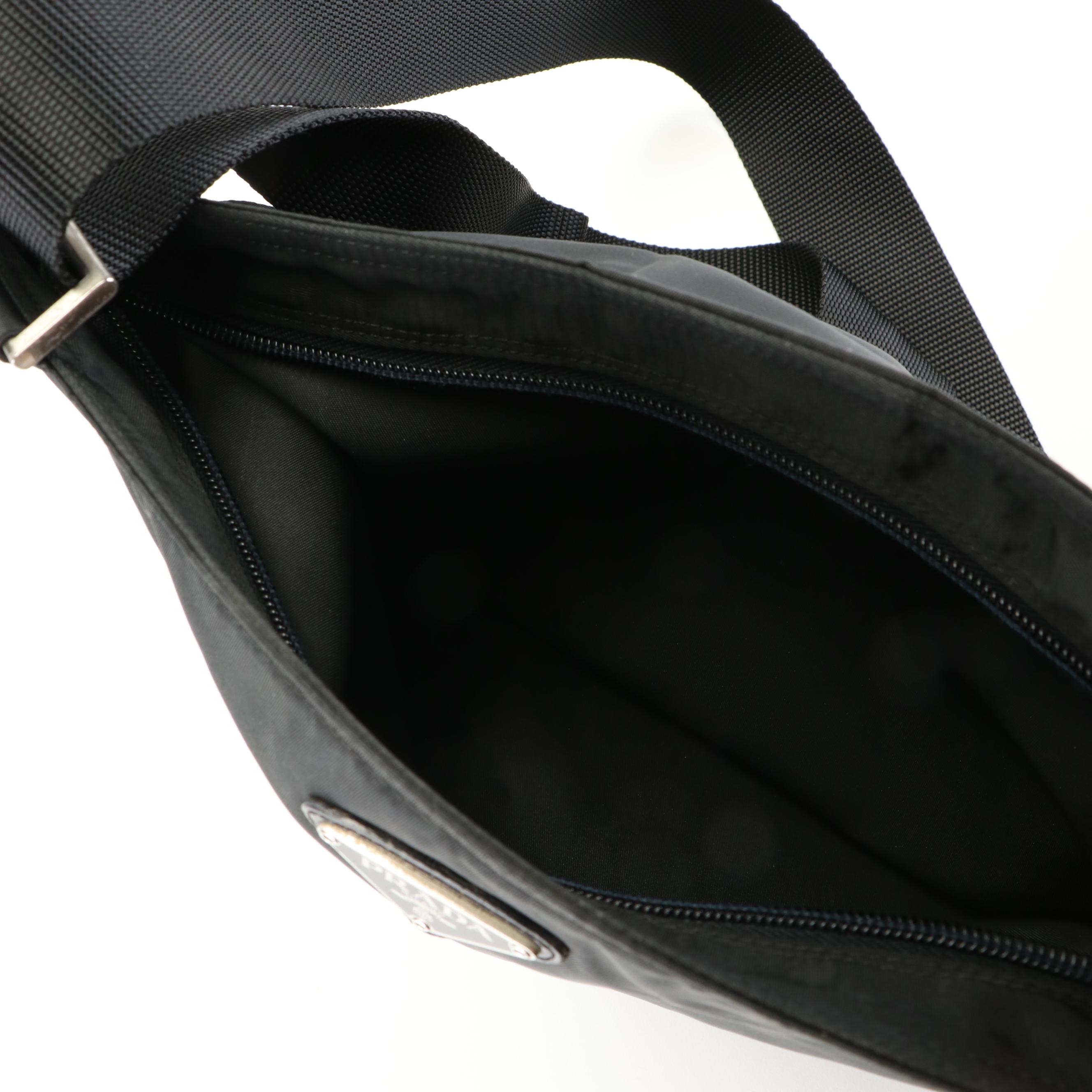Prada Viaggio Black Tessuto Nylon Messenger Bag