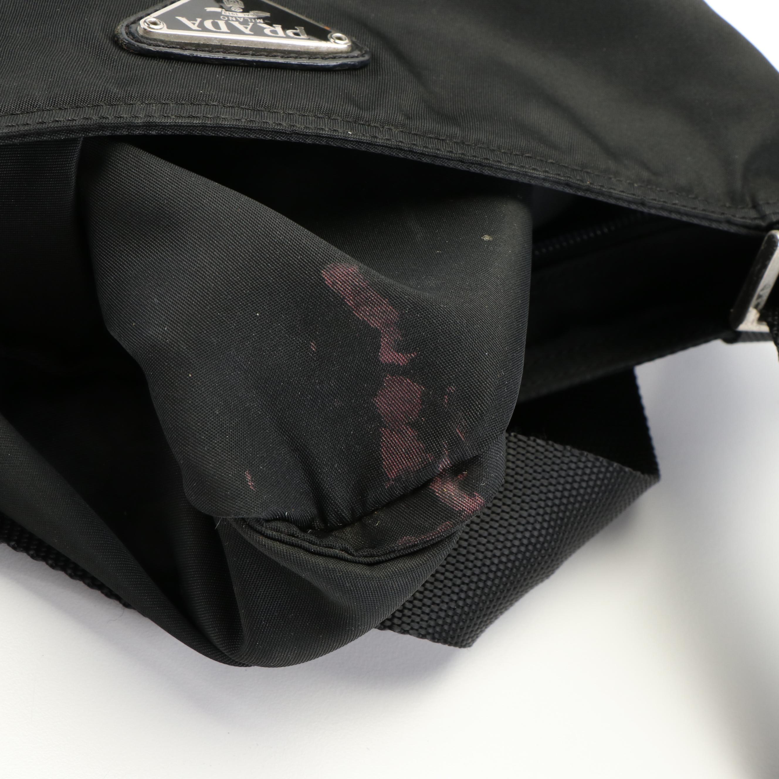Prada Viaggio Black Tessuto Nylon Messenger Bag
