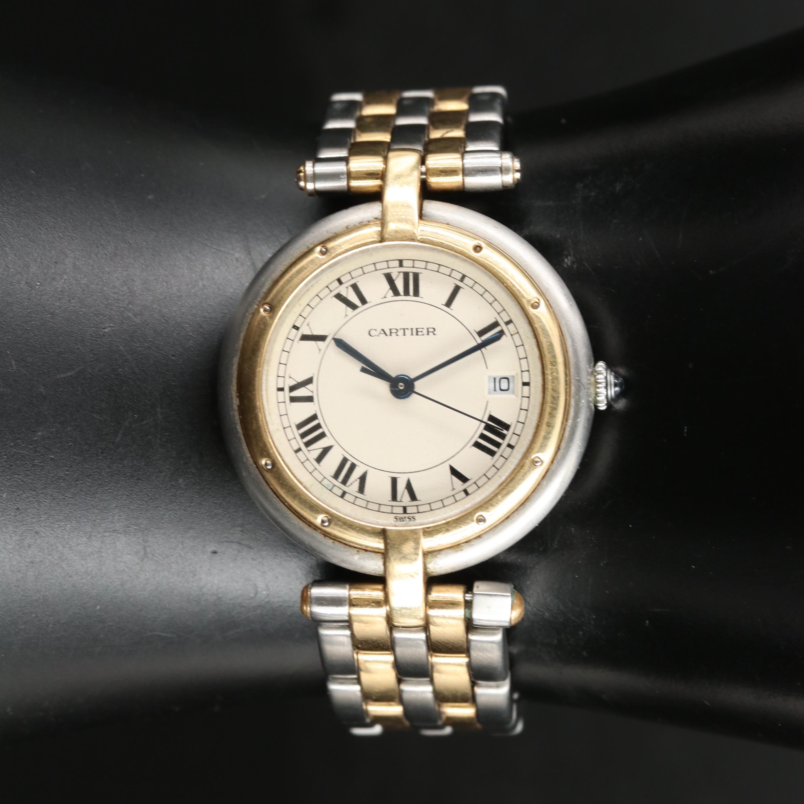 Cartier Panthere Vendome Medium 18K and Stainless Steel Watch