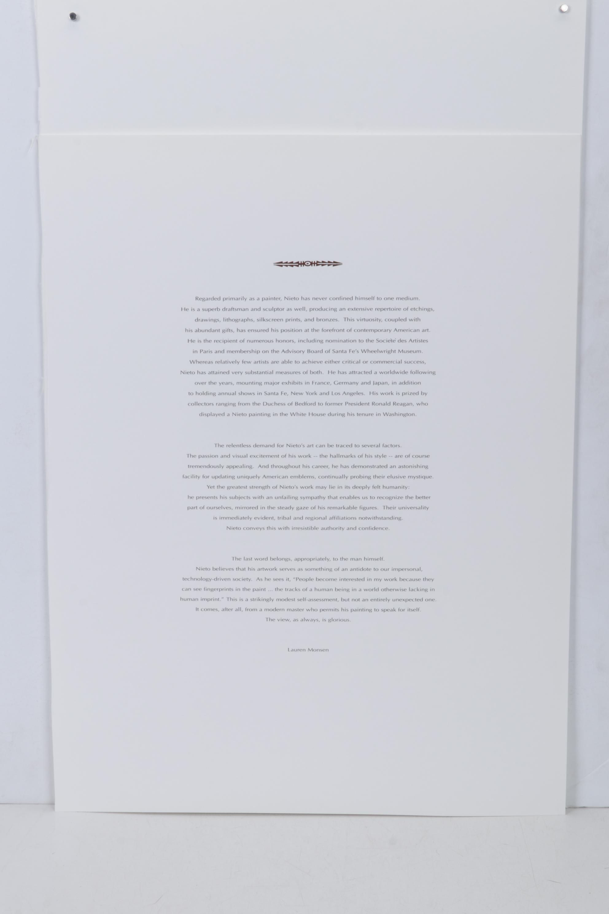 John Nieto Serigraph "Archers," circa 1996