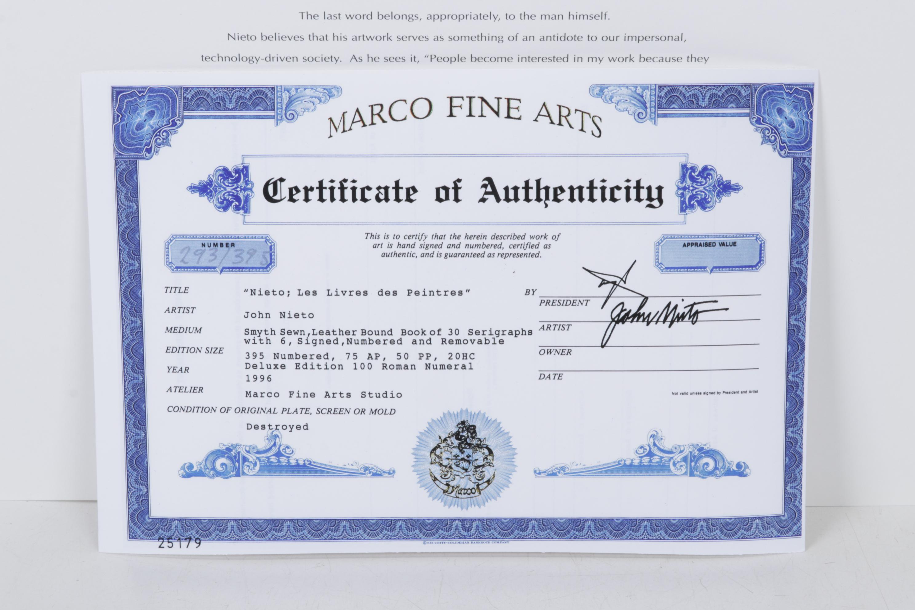 John Nieto Serigraph "Archers," circa 1996