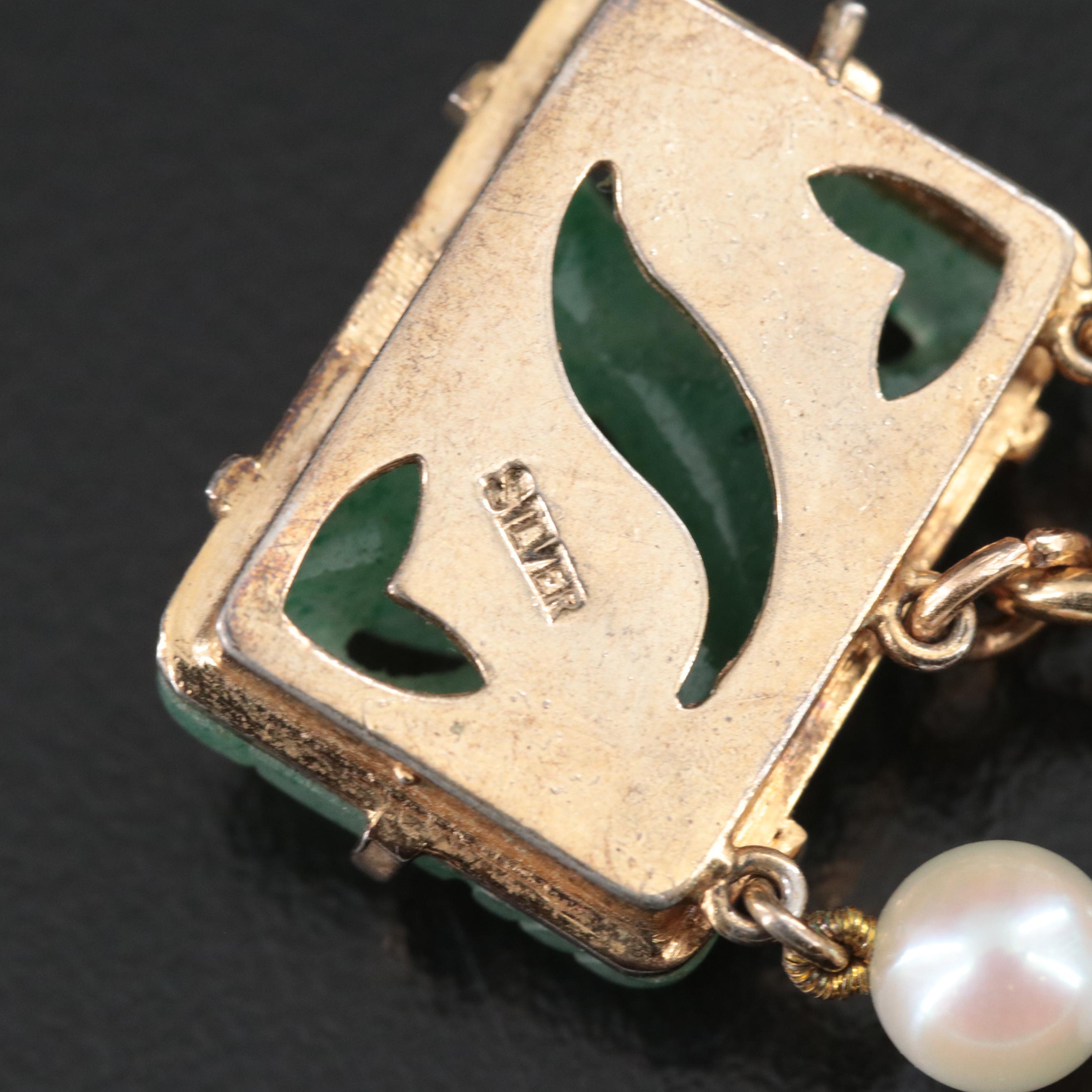 Tiered Triple Strand Pearl and Aventurine Quartz Necklace