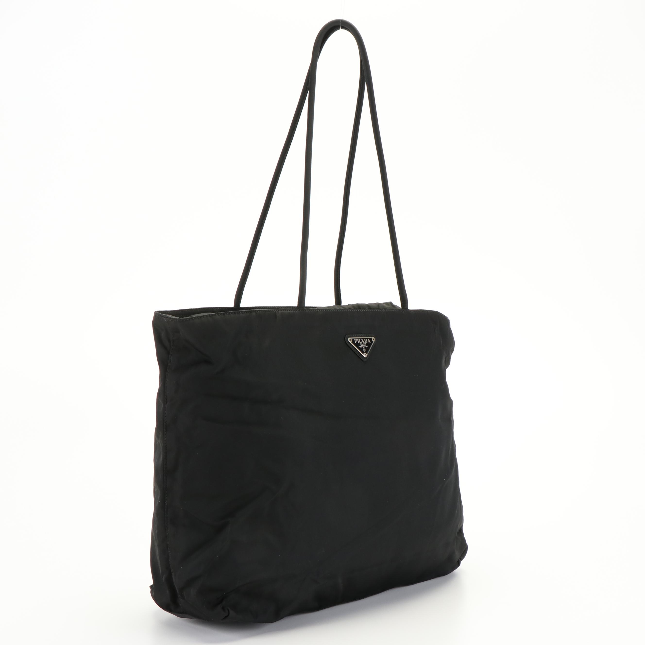 Prada City Tote in Black Tessuto Nylon