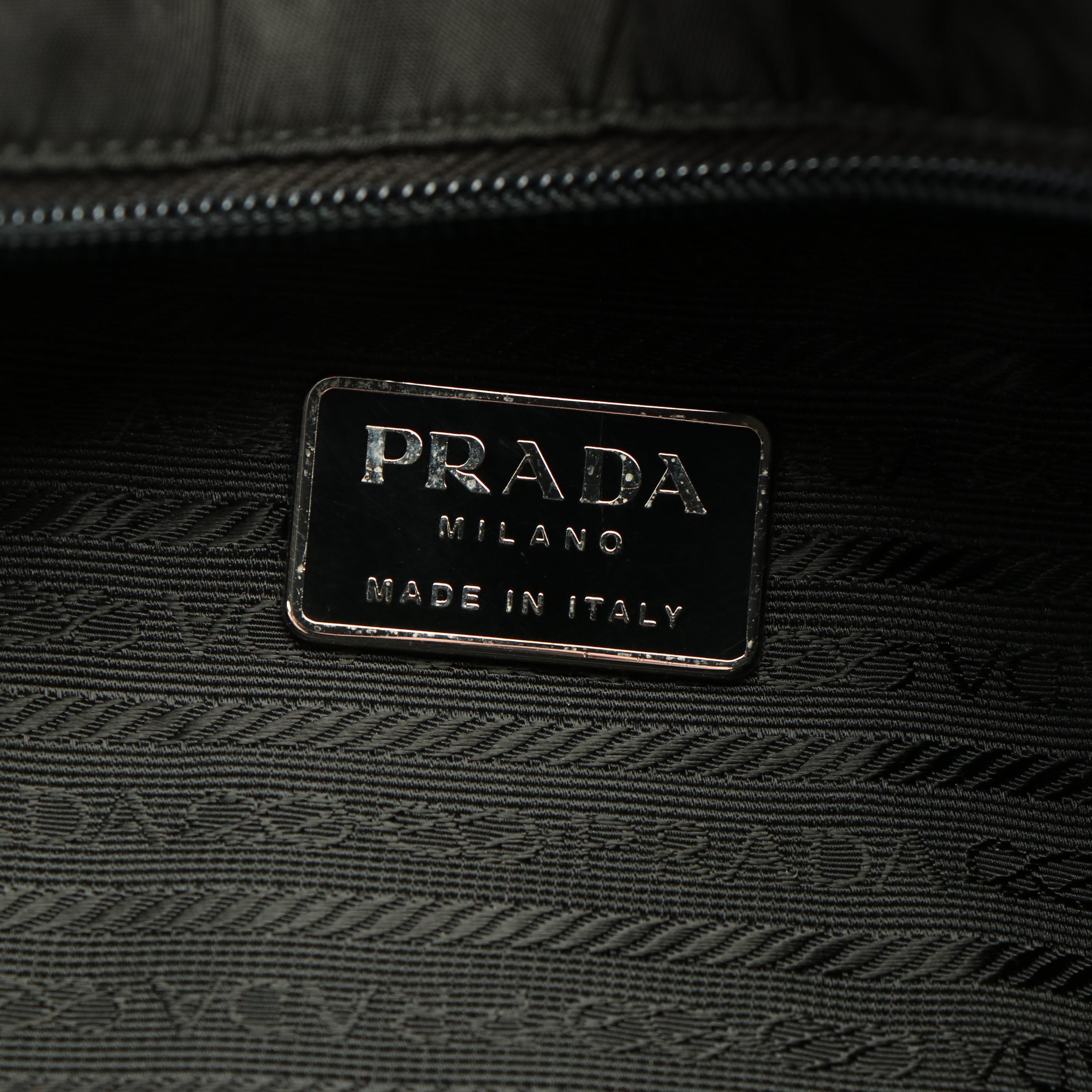 Prada City Tote in Black Tessuto Nylon