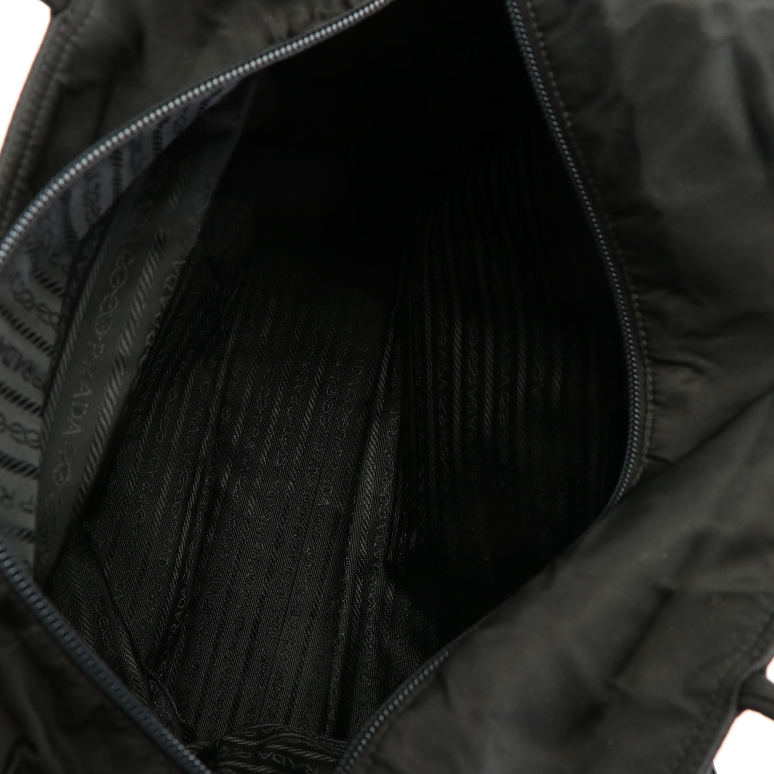 Prada City Tote in Black Tessuto Nylon