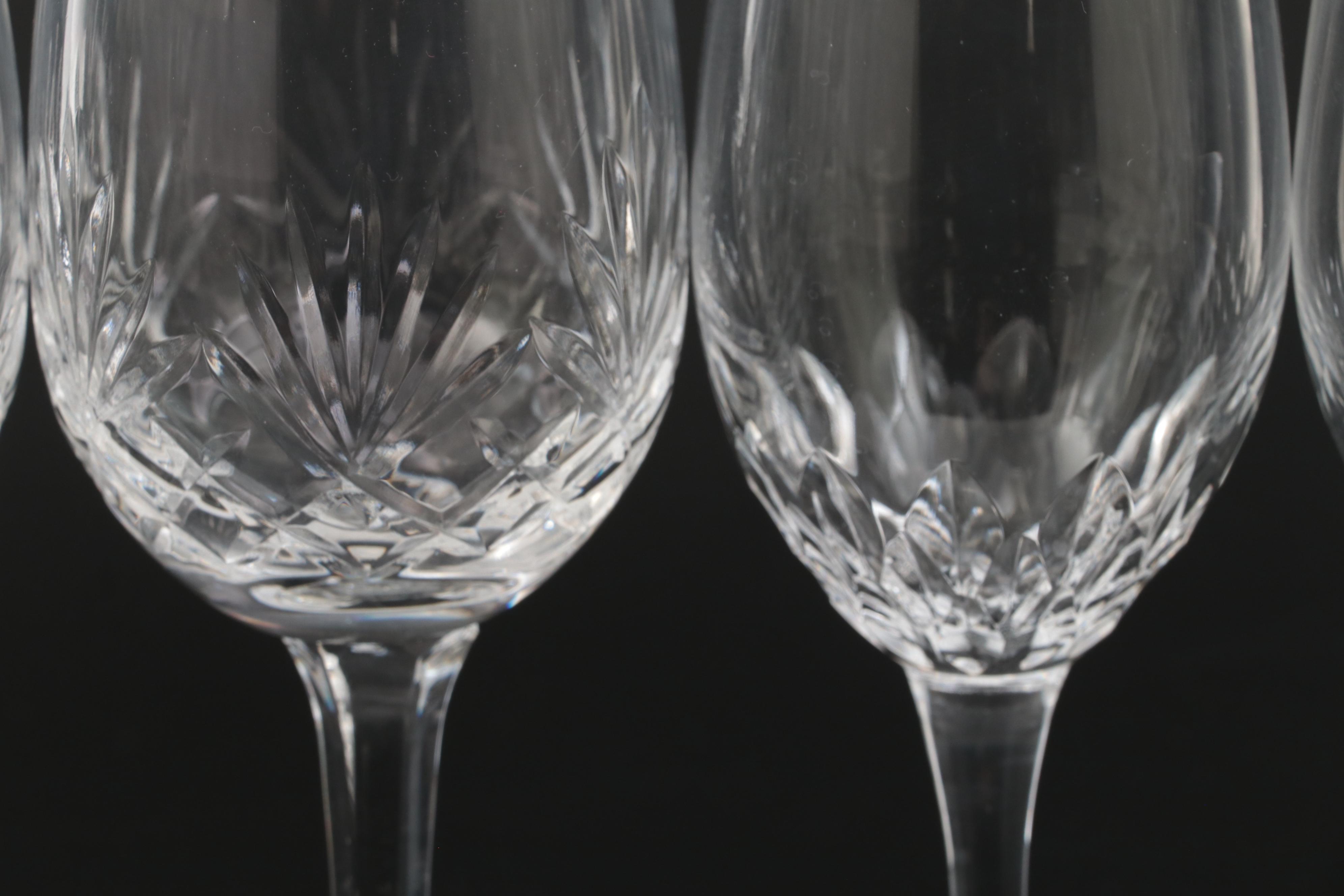 Bohemia Crystal-Crystalex with Other Wine Glasses and Decanter, 20th Century