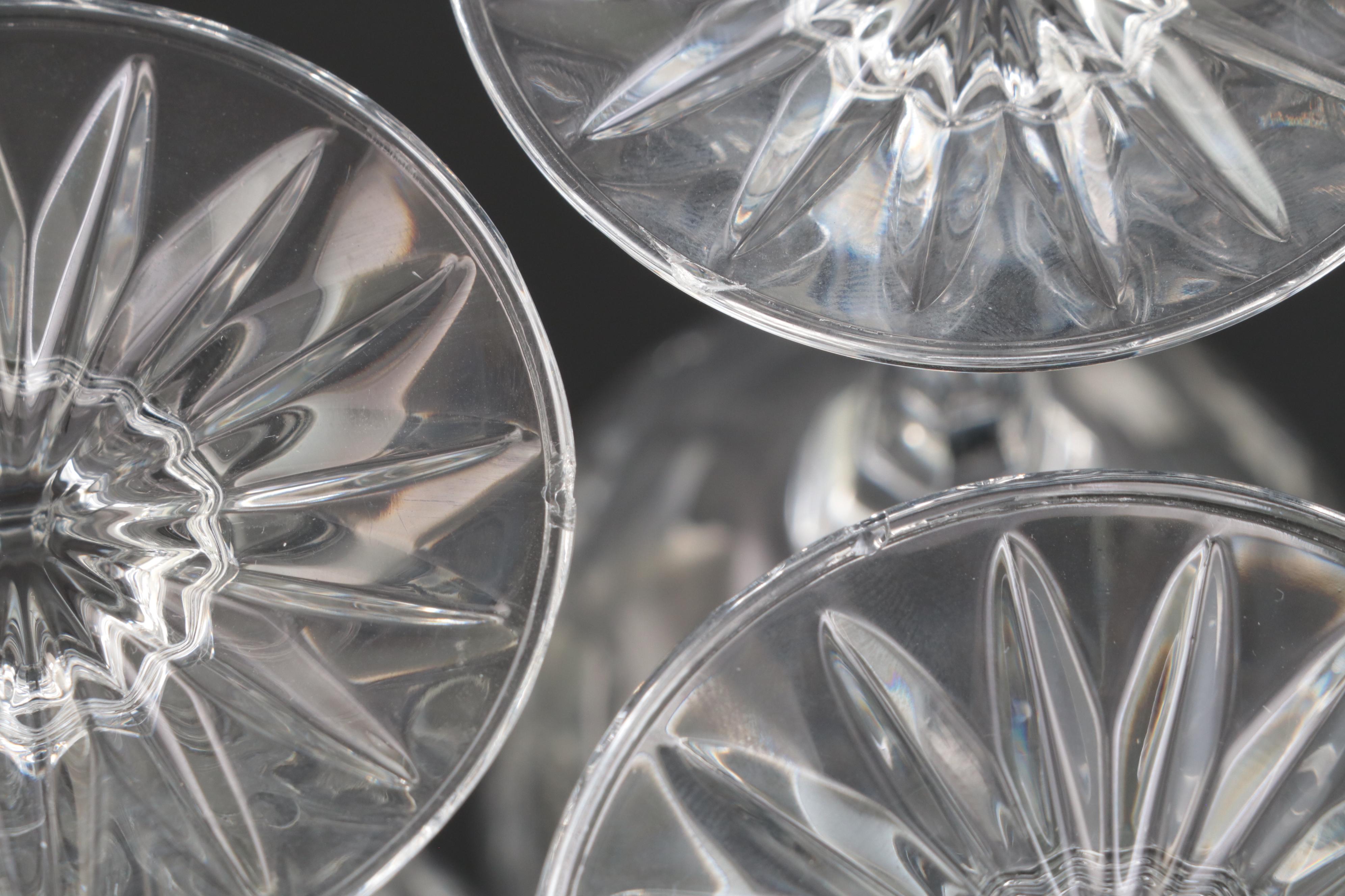 Bohemia Crystal-Crystalex with Other Wine Glasses and Decanter, 20th Century