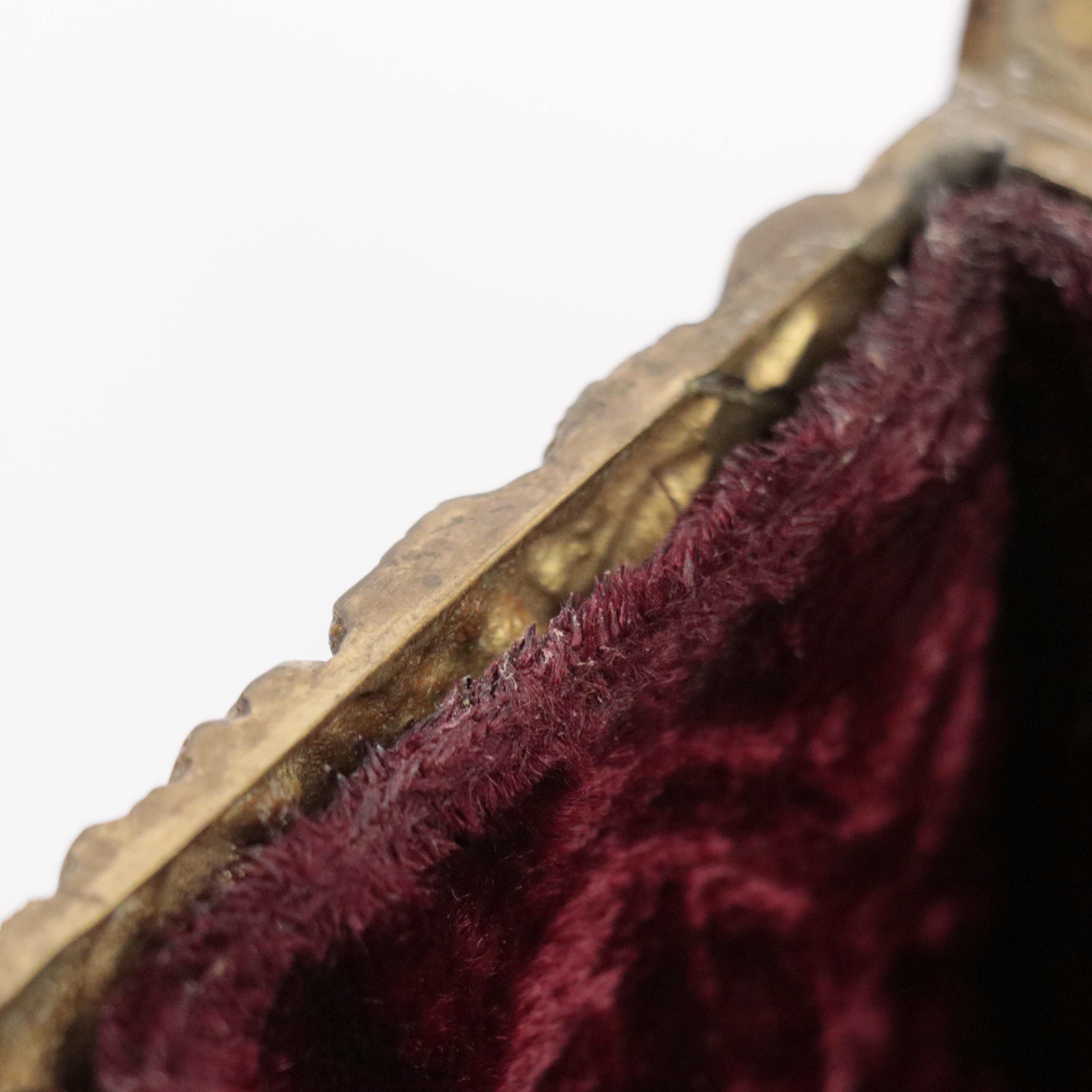 Embossed Brass Casket Box