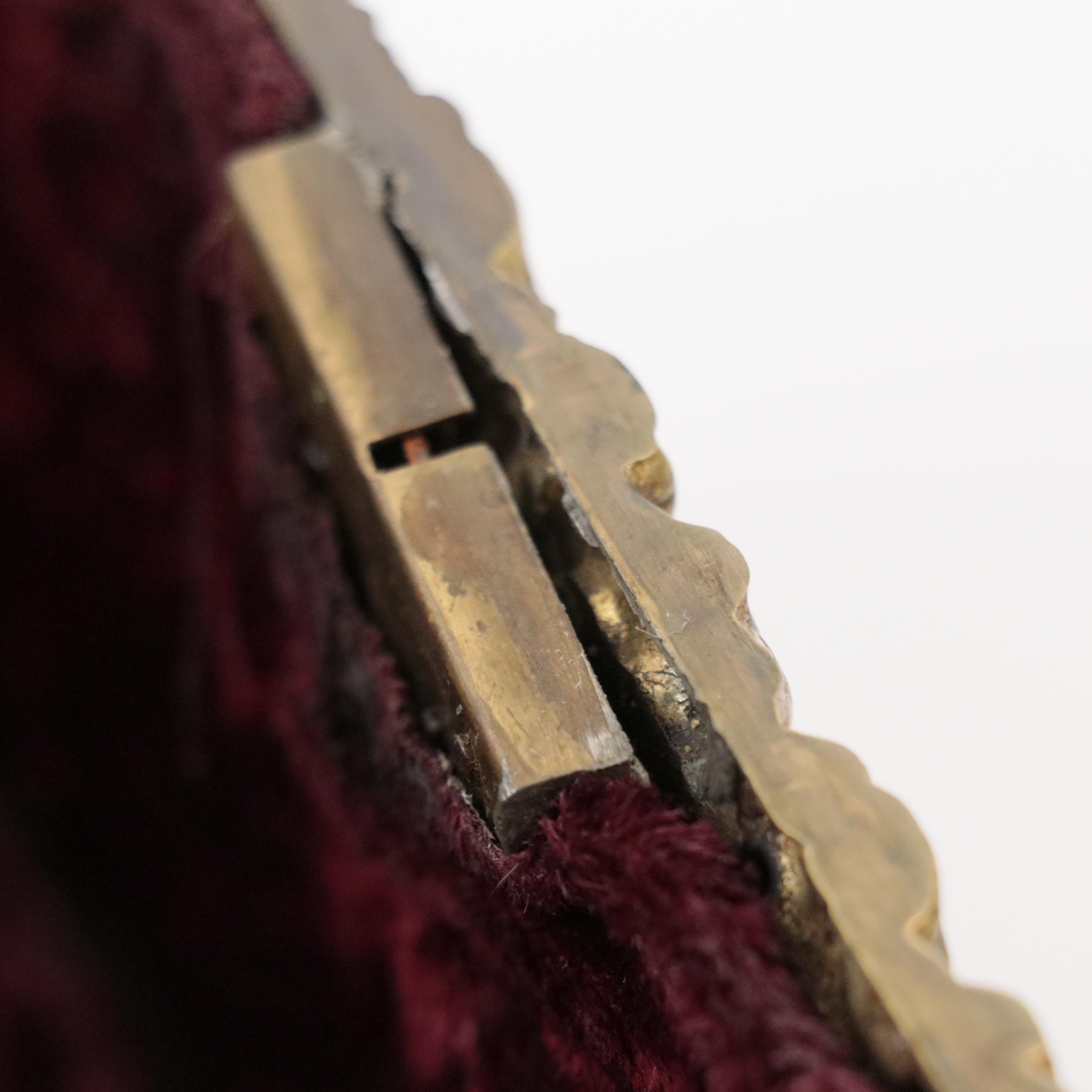 Embossed Brass Casket Box