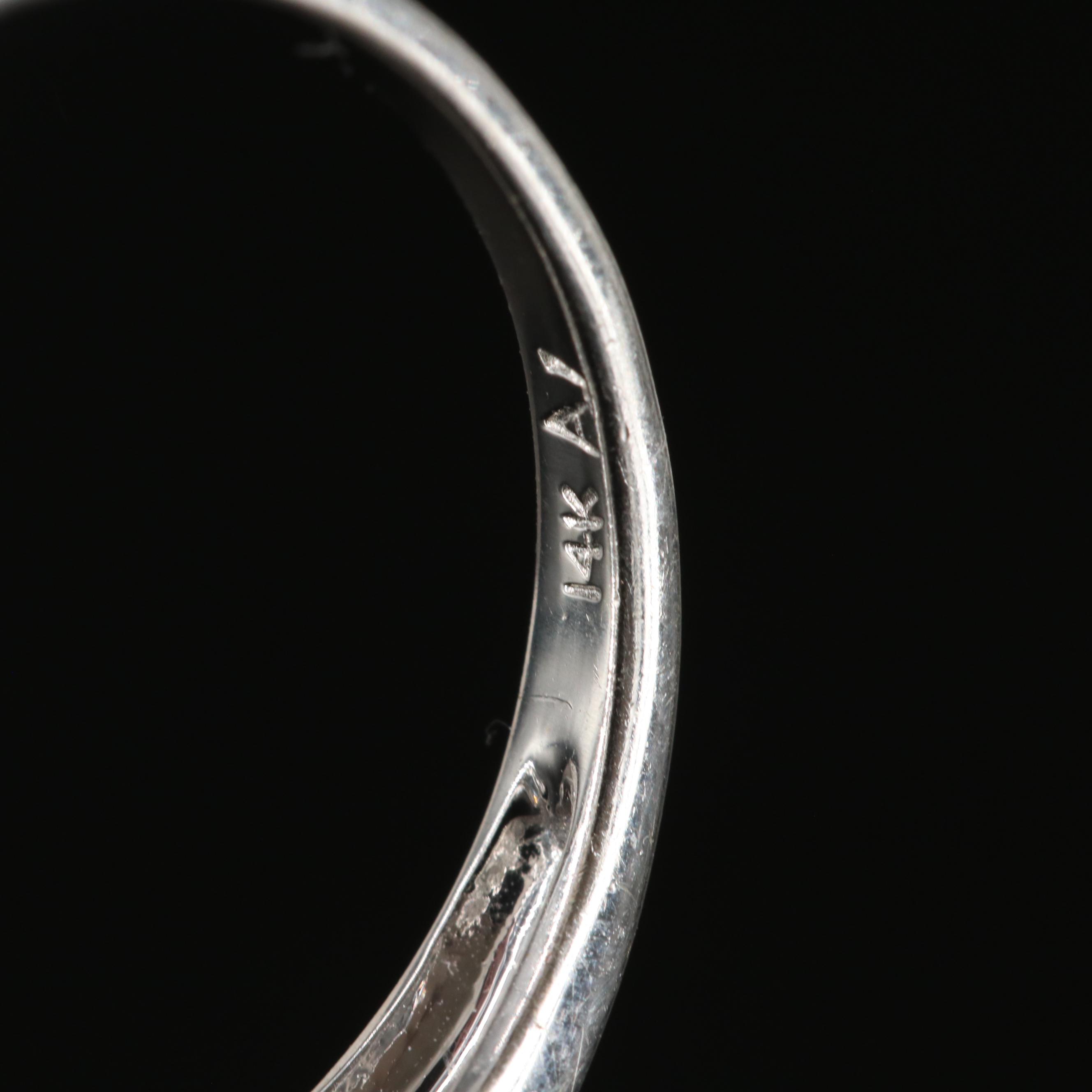 14K Aquamarine and Diamond Ring