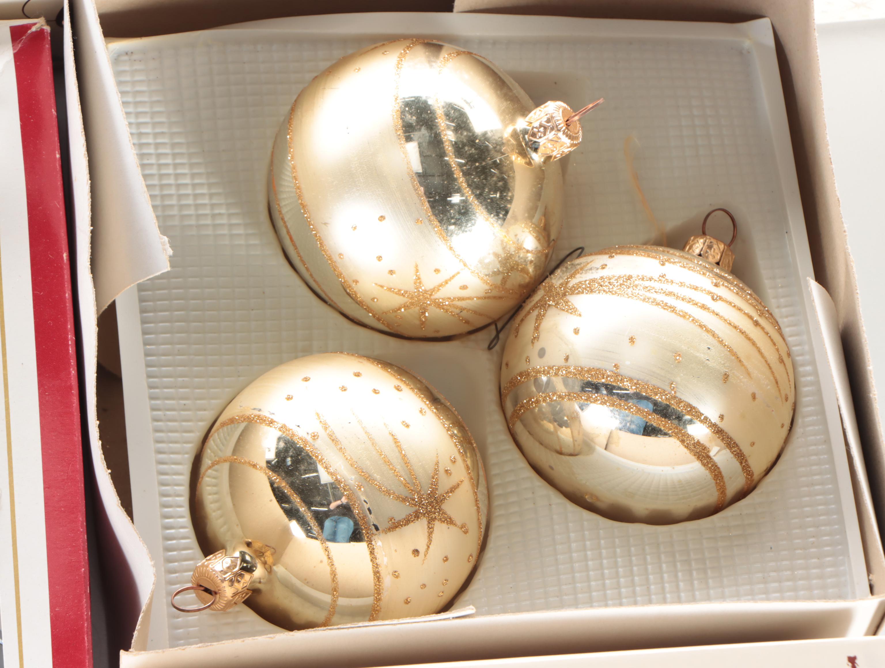 Pyramid Jumbo and Other Glass Ornaments