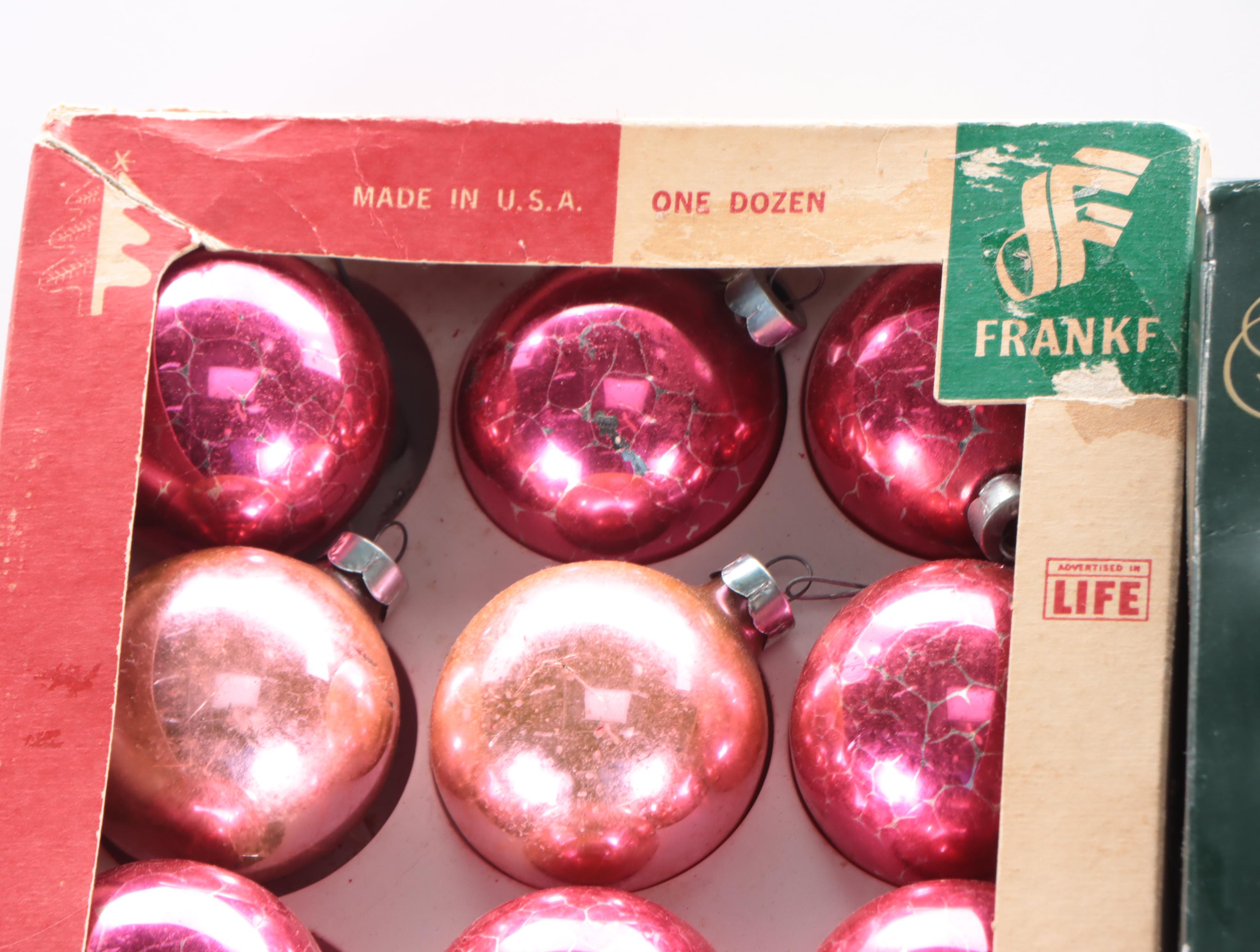 Pyramid Jumbo and Other Glass Ornaments