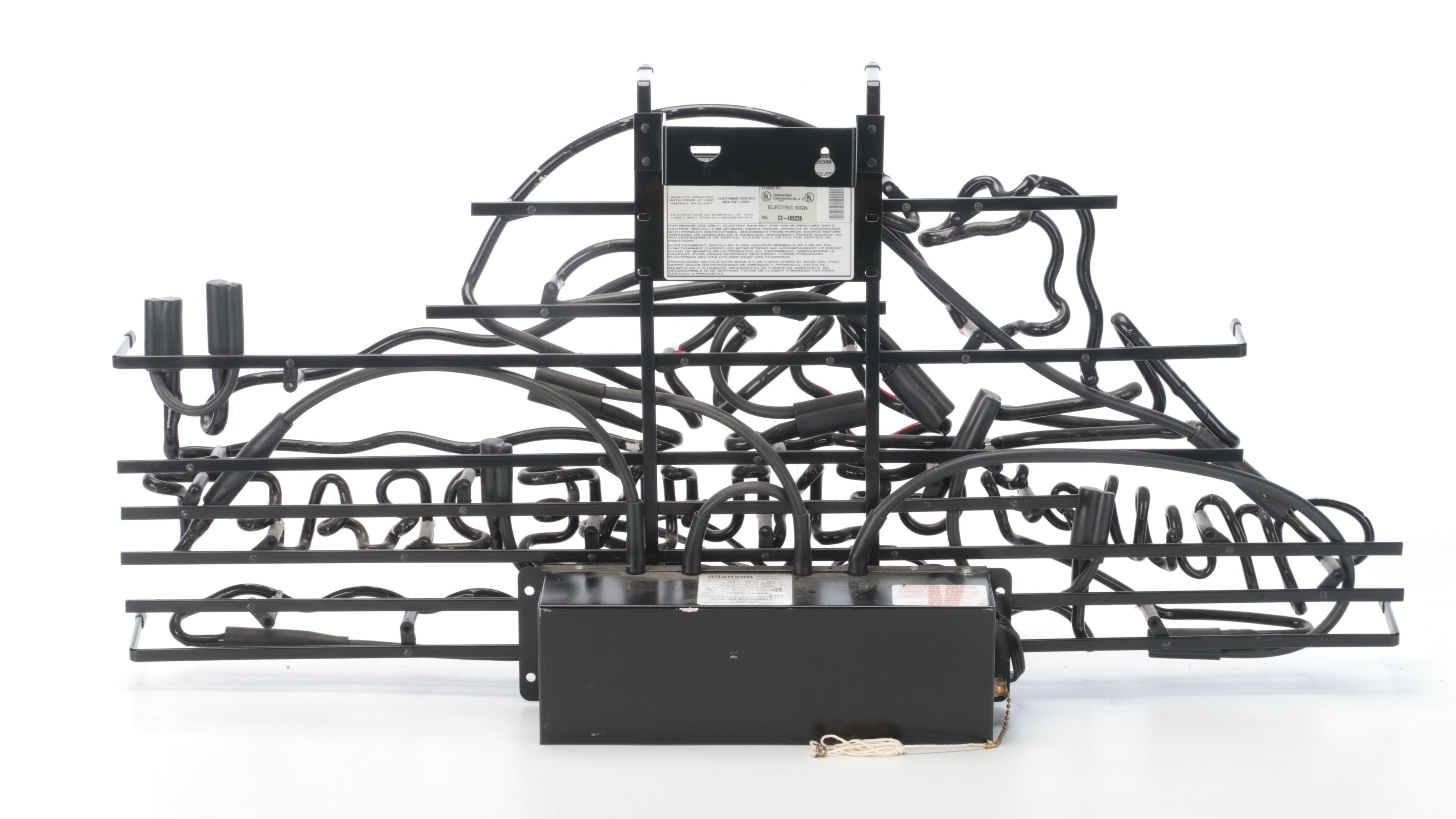 Miller Genuine Draft Neon Advertising Sign