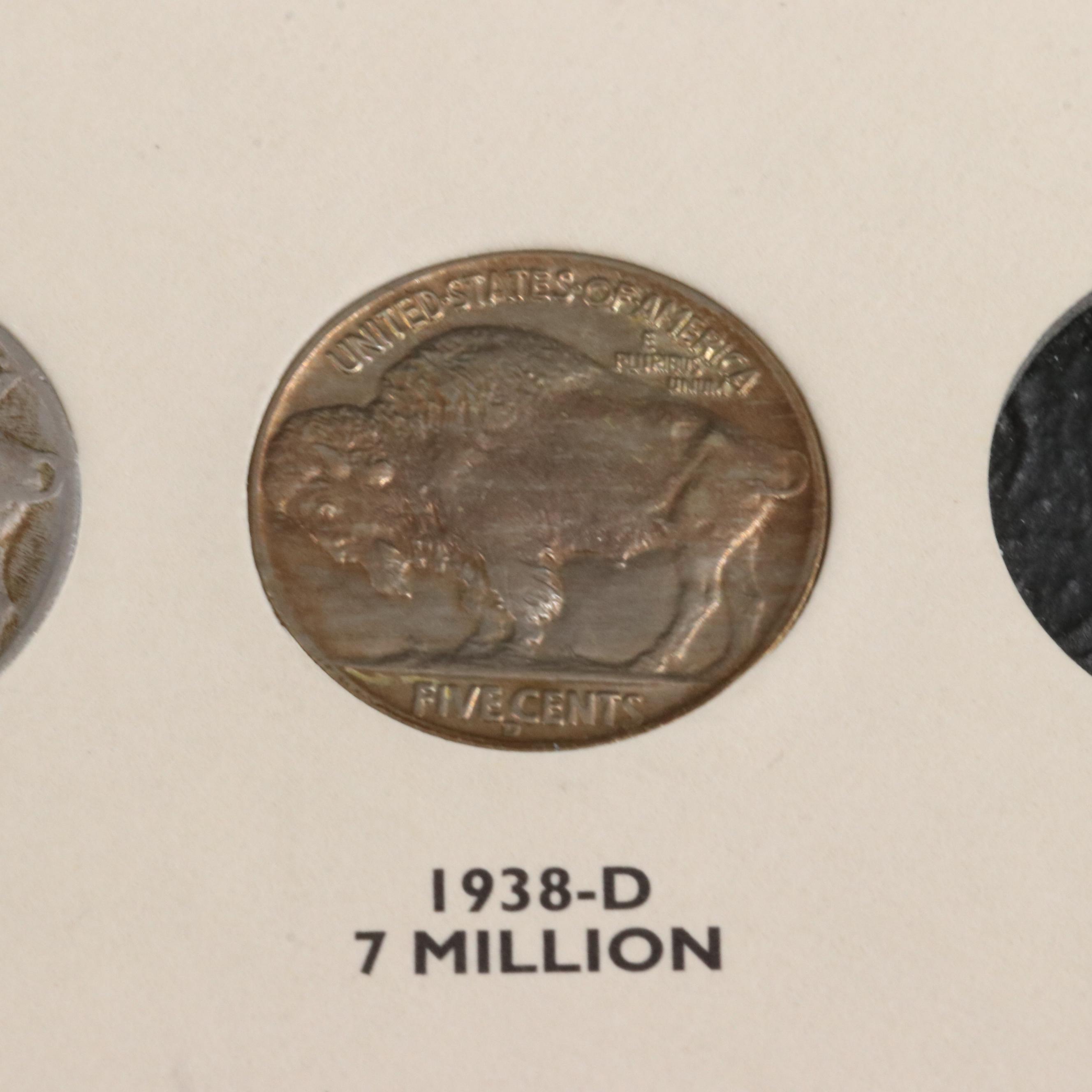 Buffalo Nickel Collection in a Littleton Coin Folder