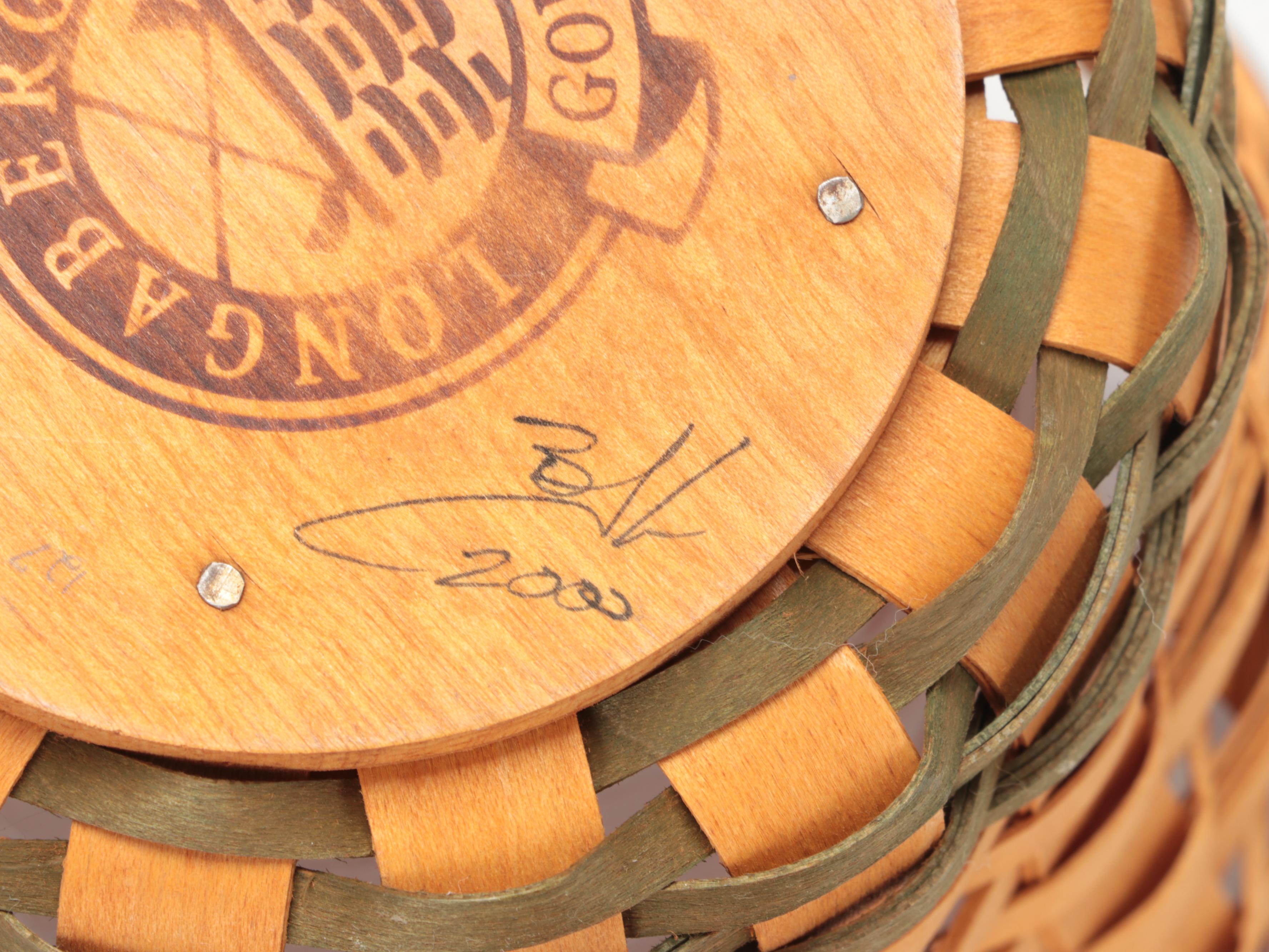 Longaberger and Other Handmade Woven Maple Baskets