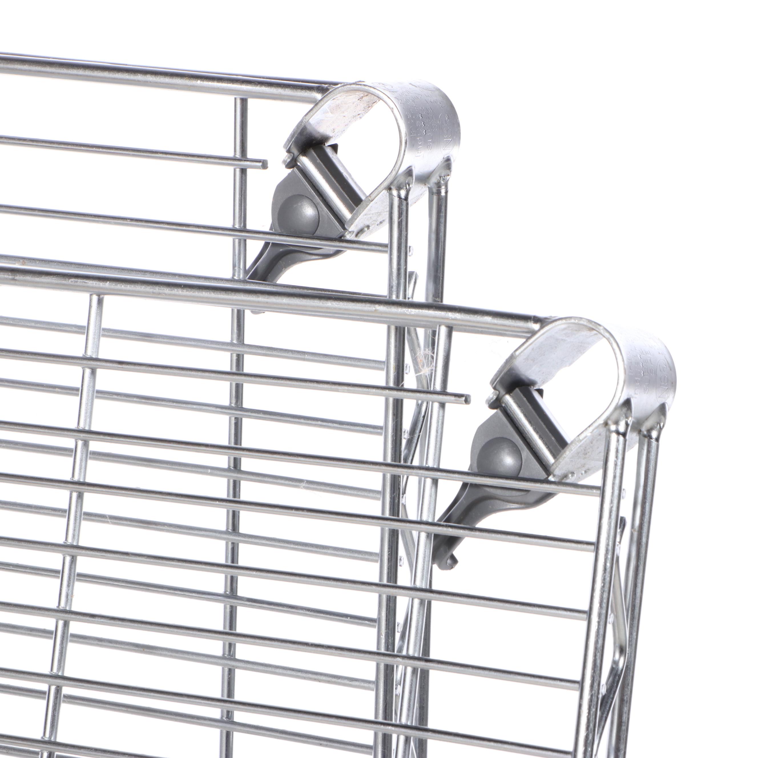 InterMetro Chromed Steel Shelving Unit Plus Two Seville Classics