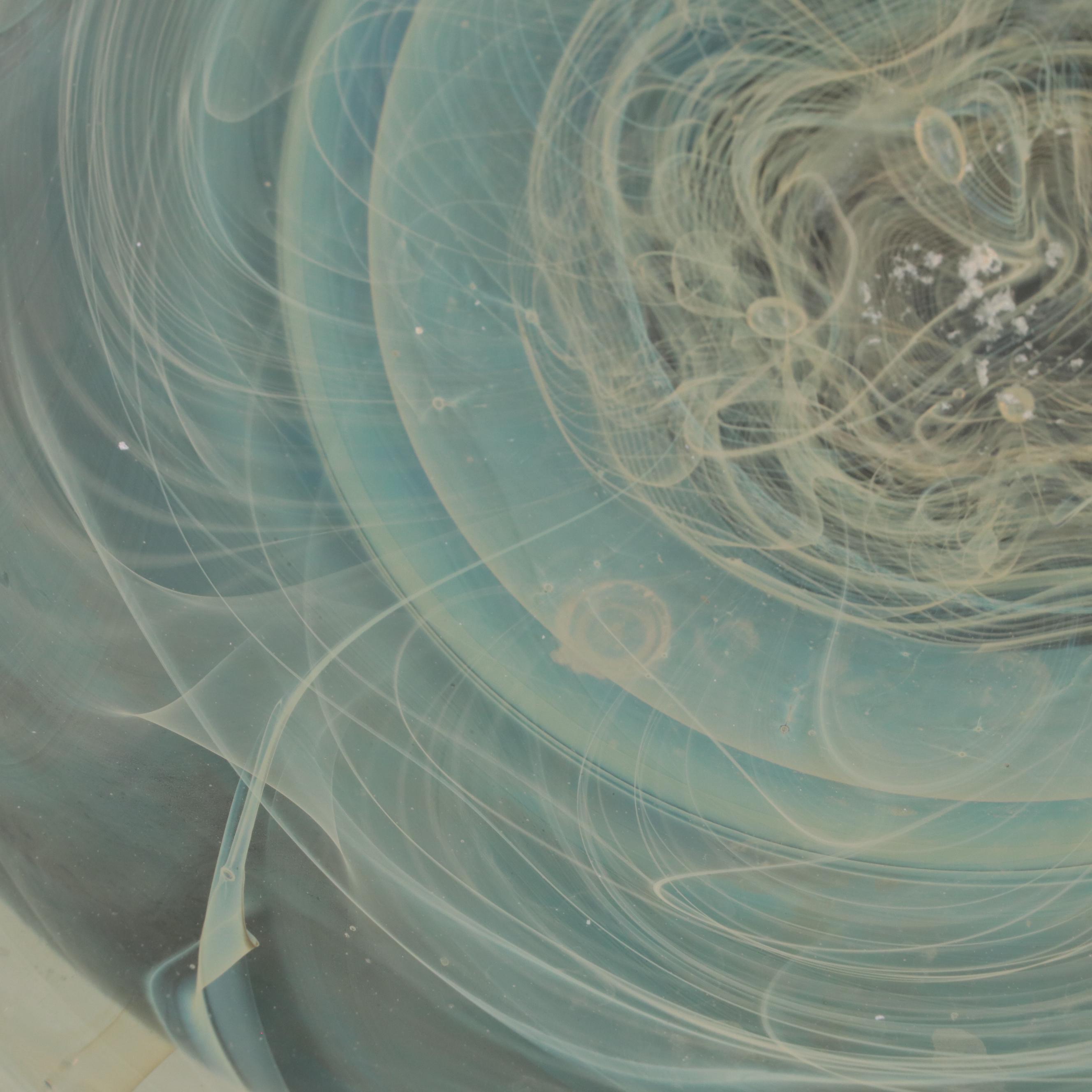 Signed Blown Art Glass Bowl