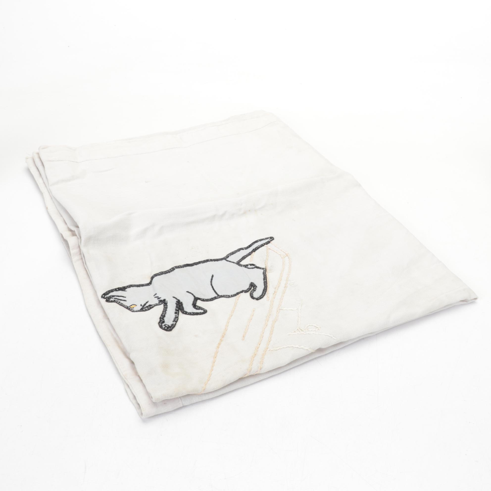 Bulasky Cast Iron Millinery Sewing Machine and Textiles