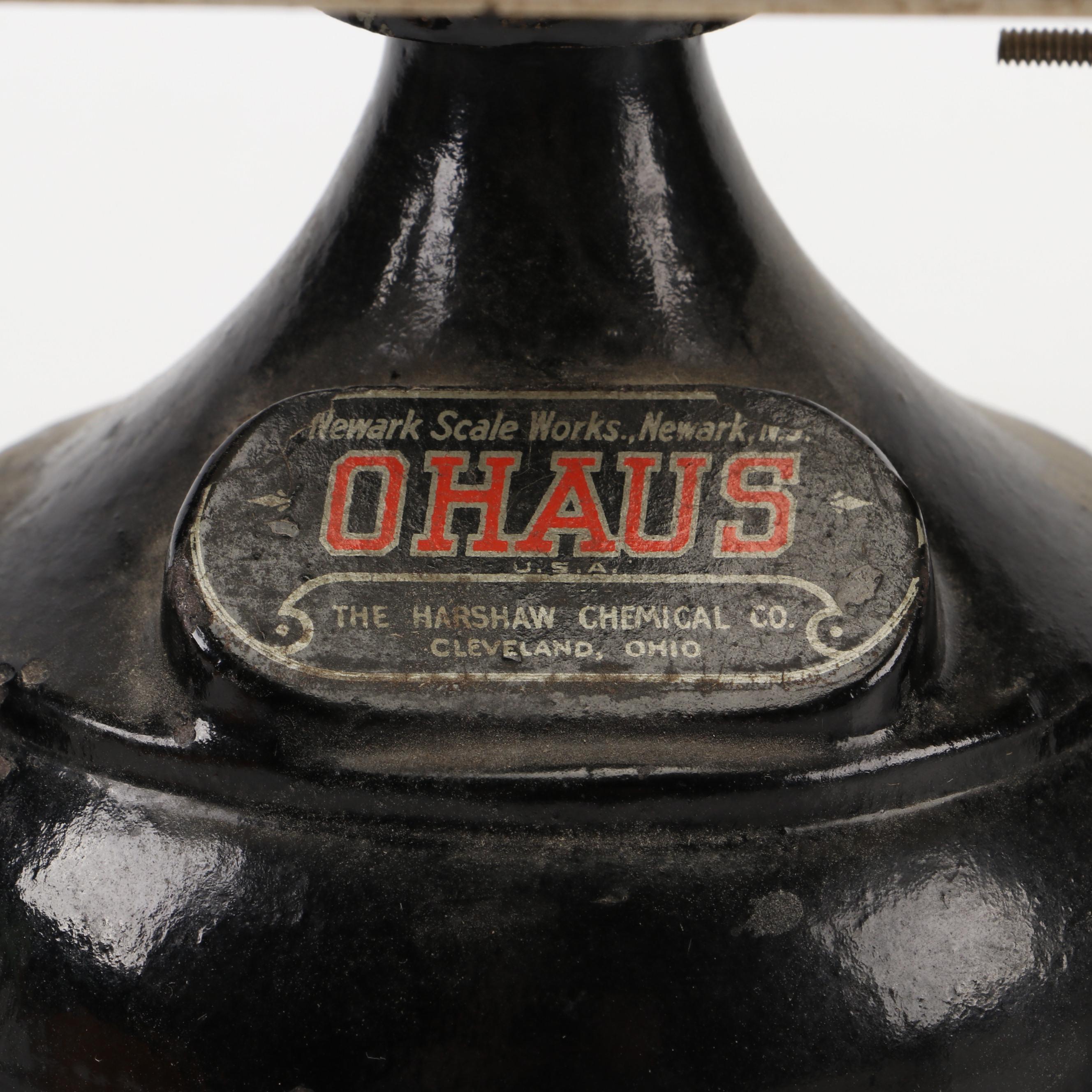 Ohaus Cast Iron Balance Scale with Weights