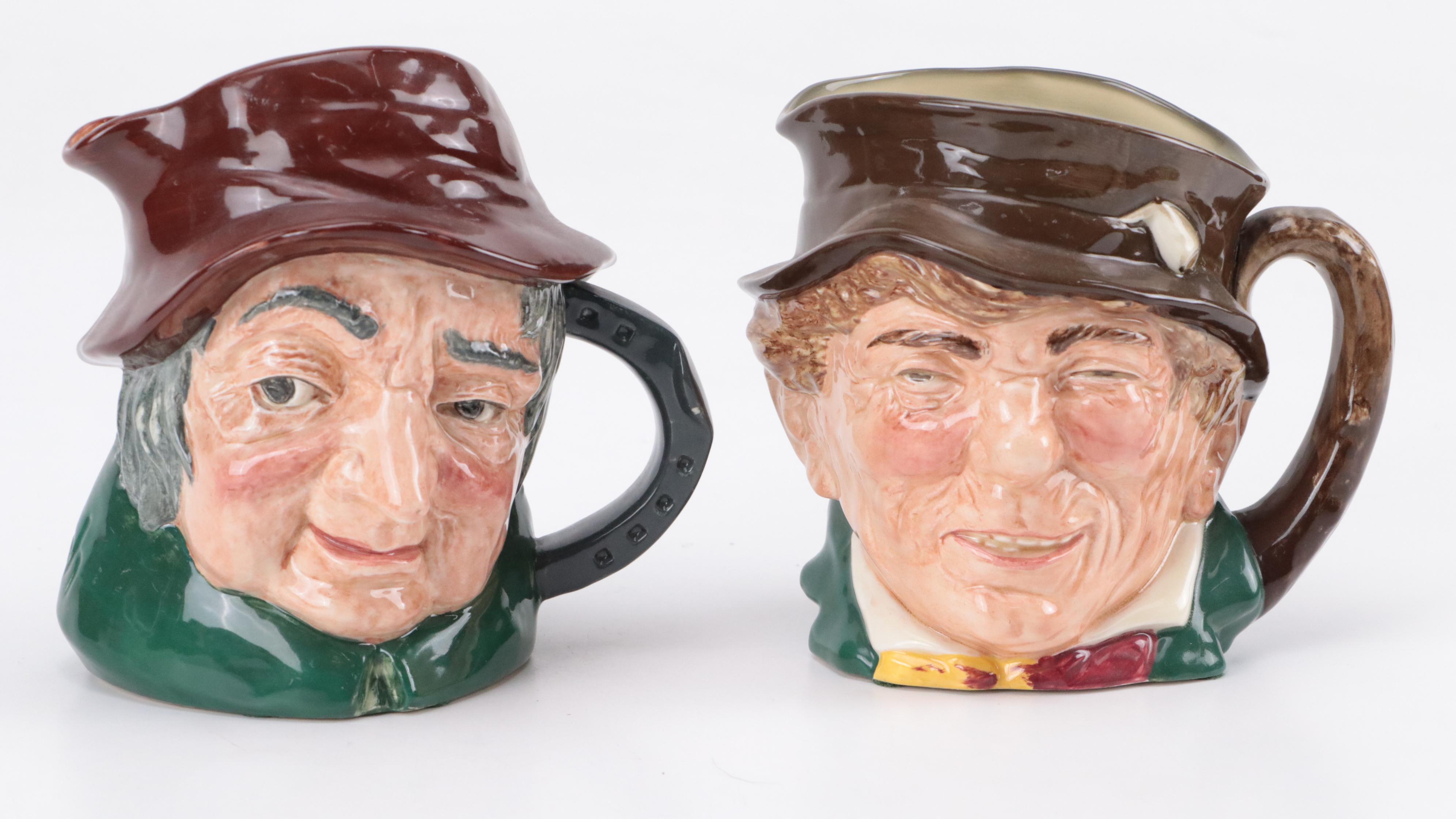Royal Doulton Toby Head Mugs Including Three Musketeers, Parson Brown