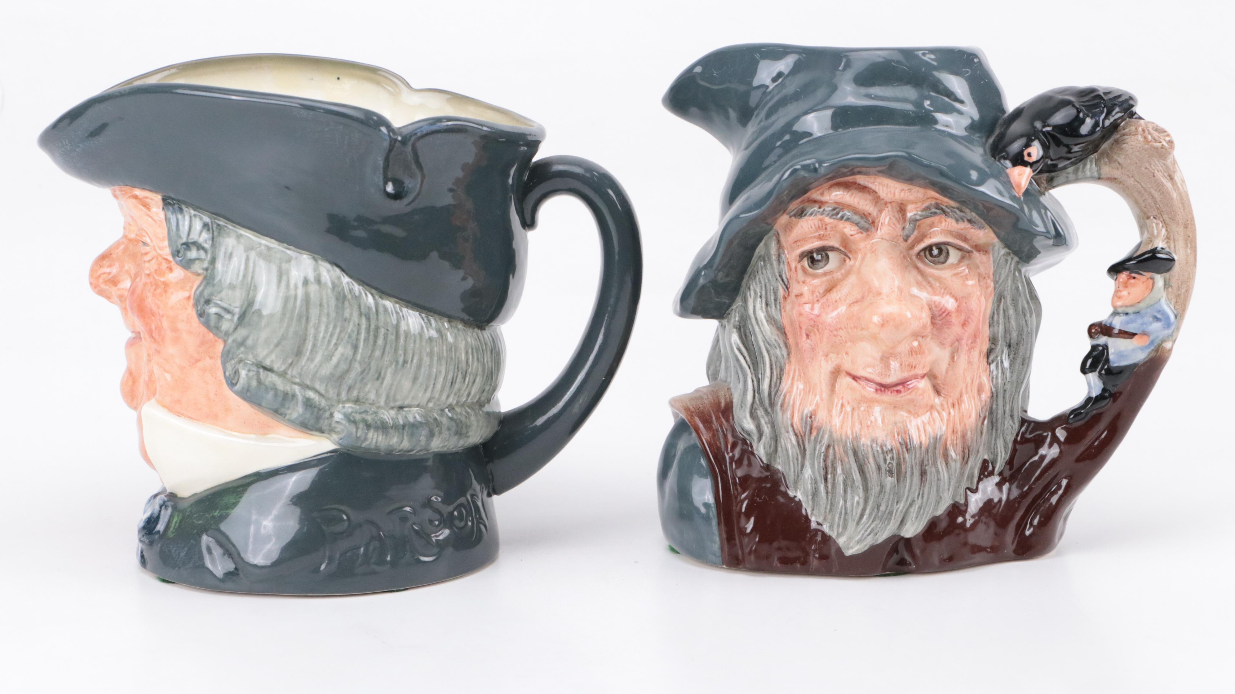 Royal Doulton Toby Head Mugs Including Three Musketeers, Parson Brown
