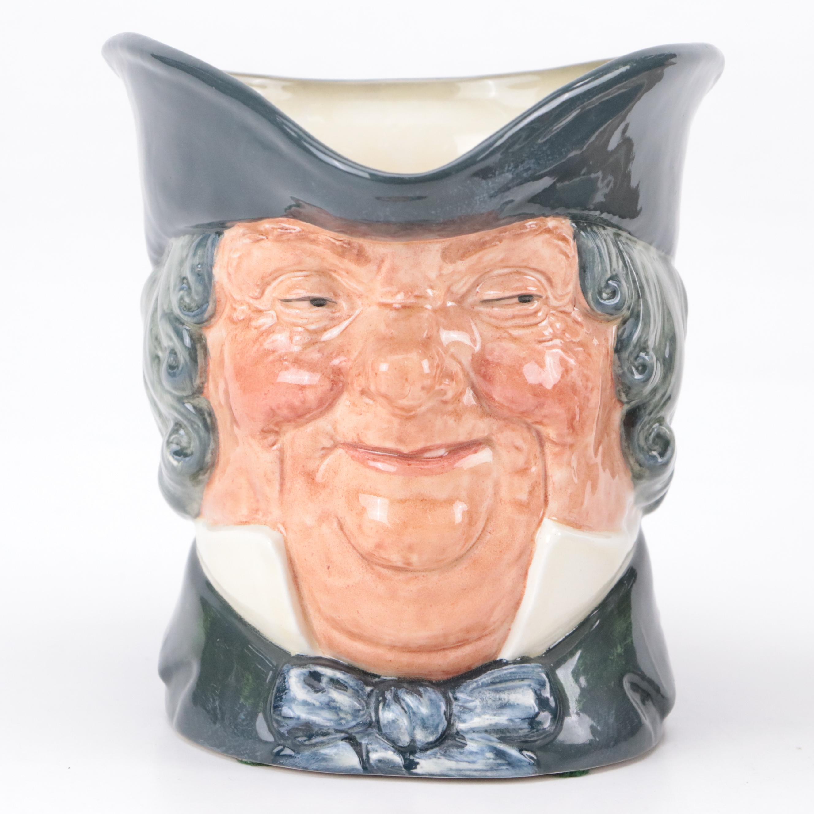 Royal Doulton Toby Head Mugs Including Three Musketeers, Parson Brown