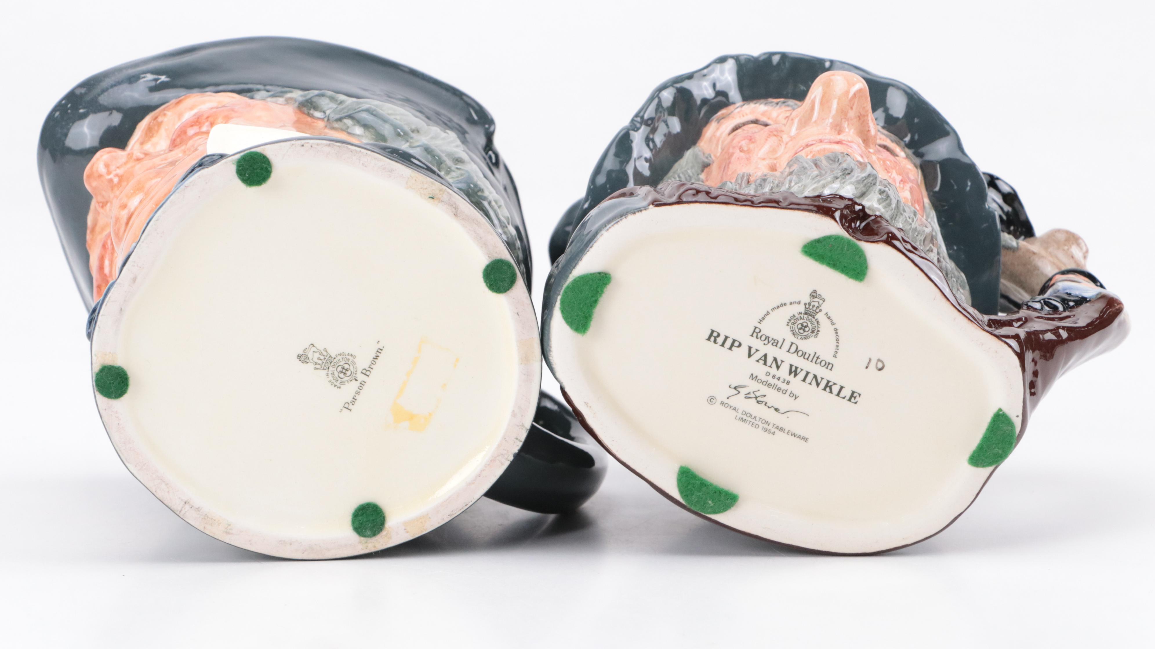 Royal Doulton Toby Head Mugs Including Three Musketeers, Parson Brown