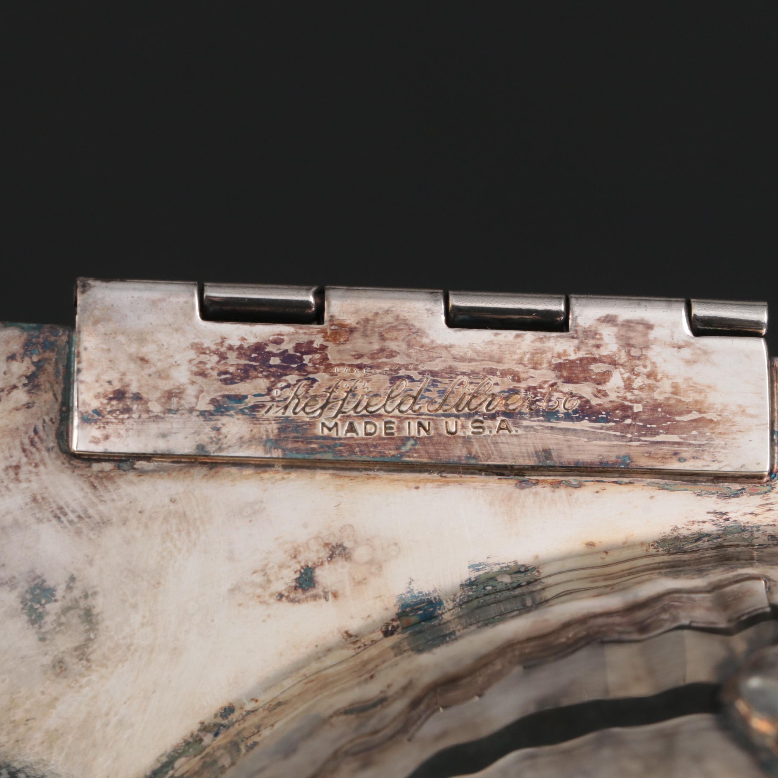 Sheffield Silver Co. Shell Covered Dish with Webster-Wilcox "Joanne" Dish