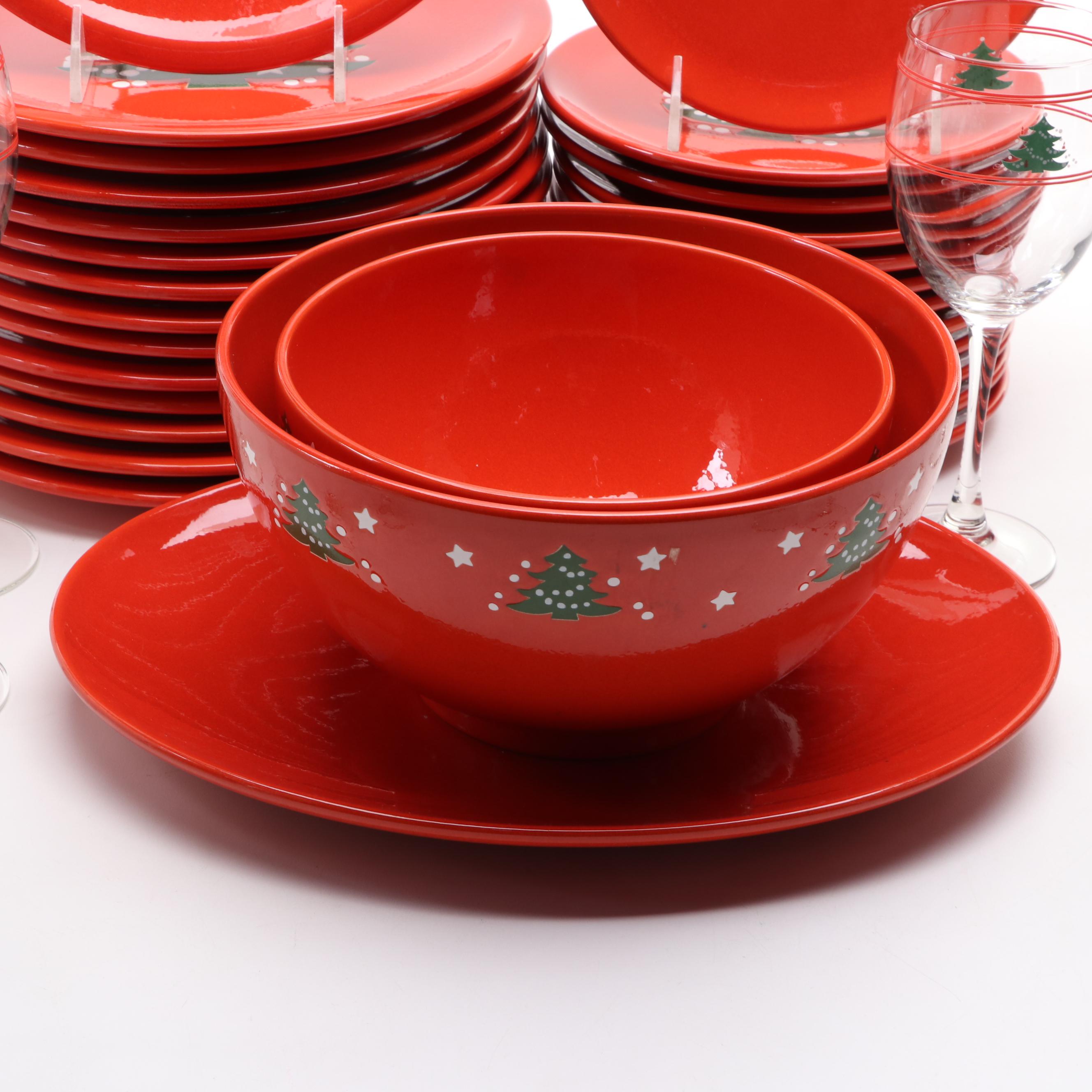 Waechtersbach "Christmas Tree" Dinnerware, Serveware, and Drinkware