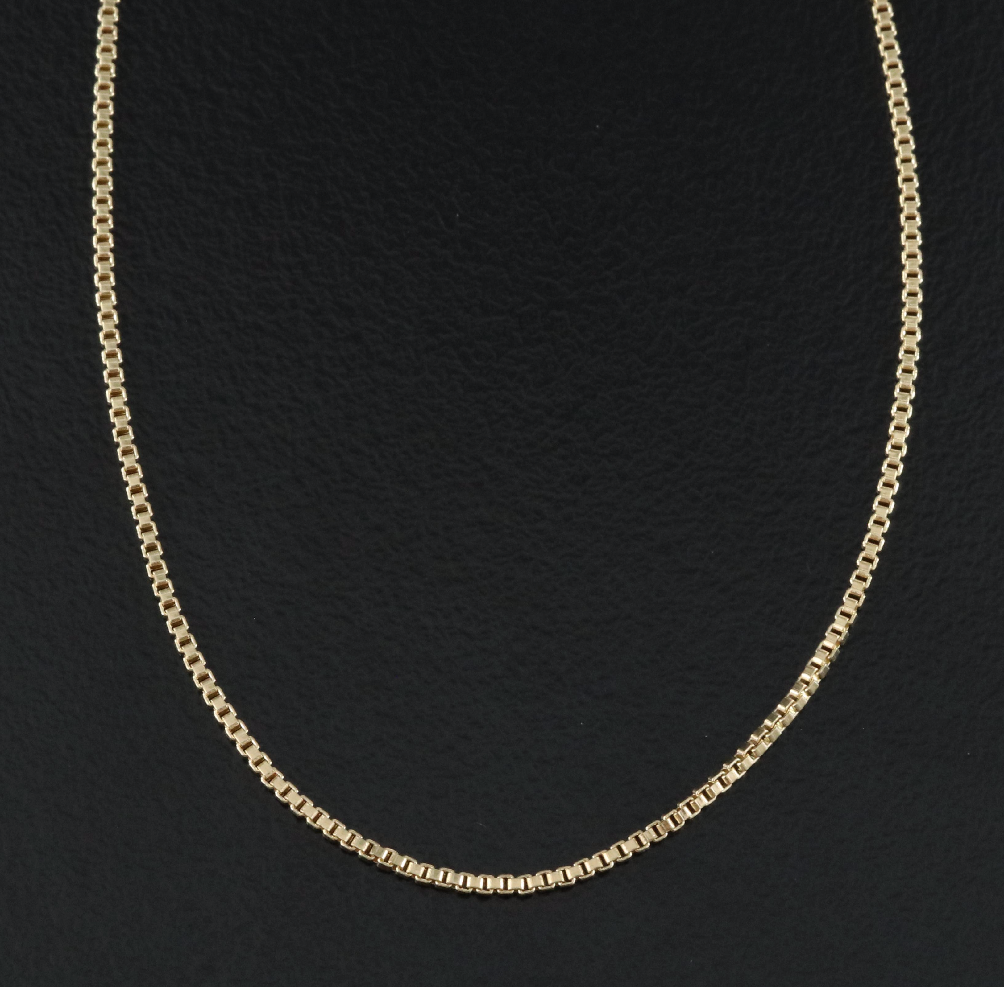 14K Box Chain Necklace