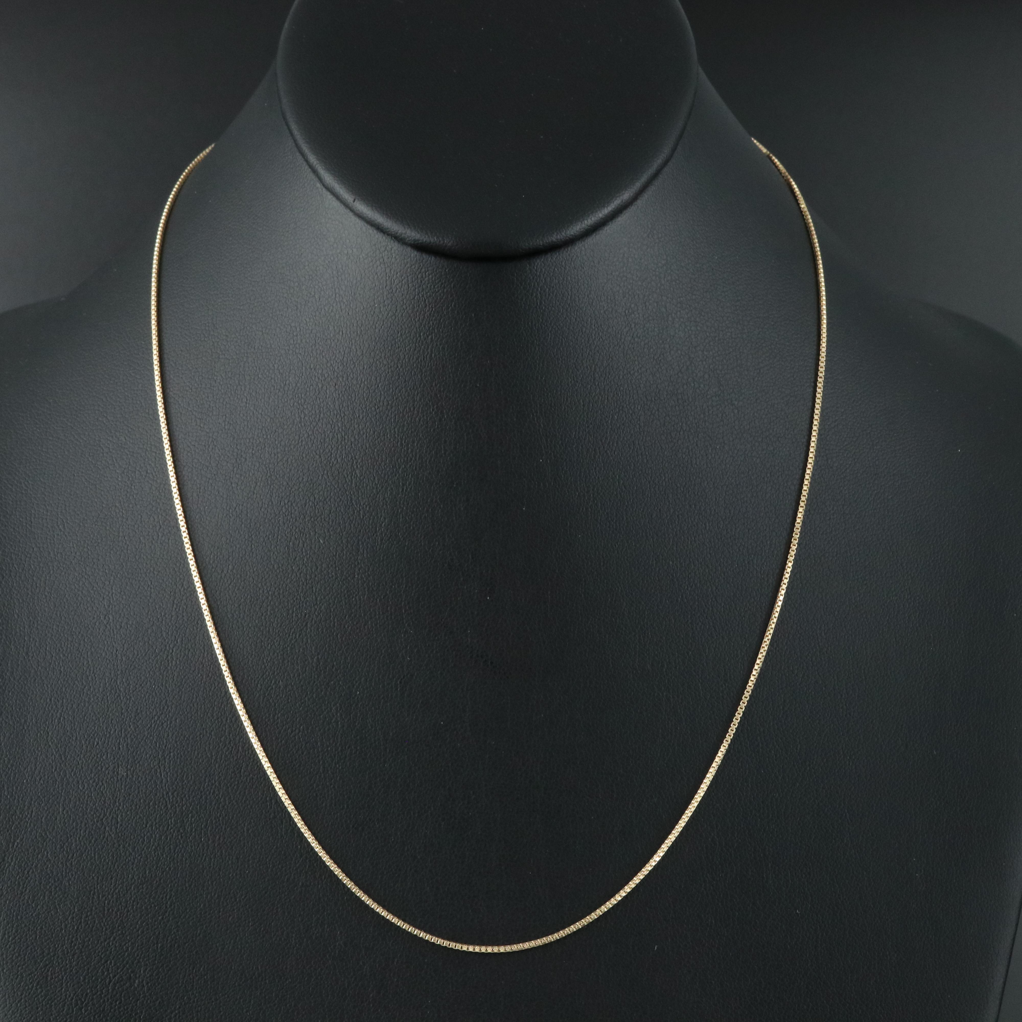 14K Box Chain Necklace