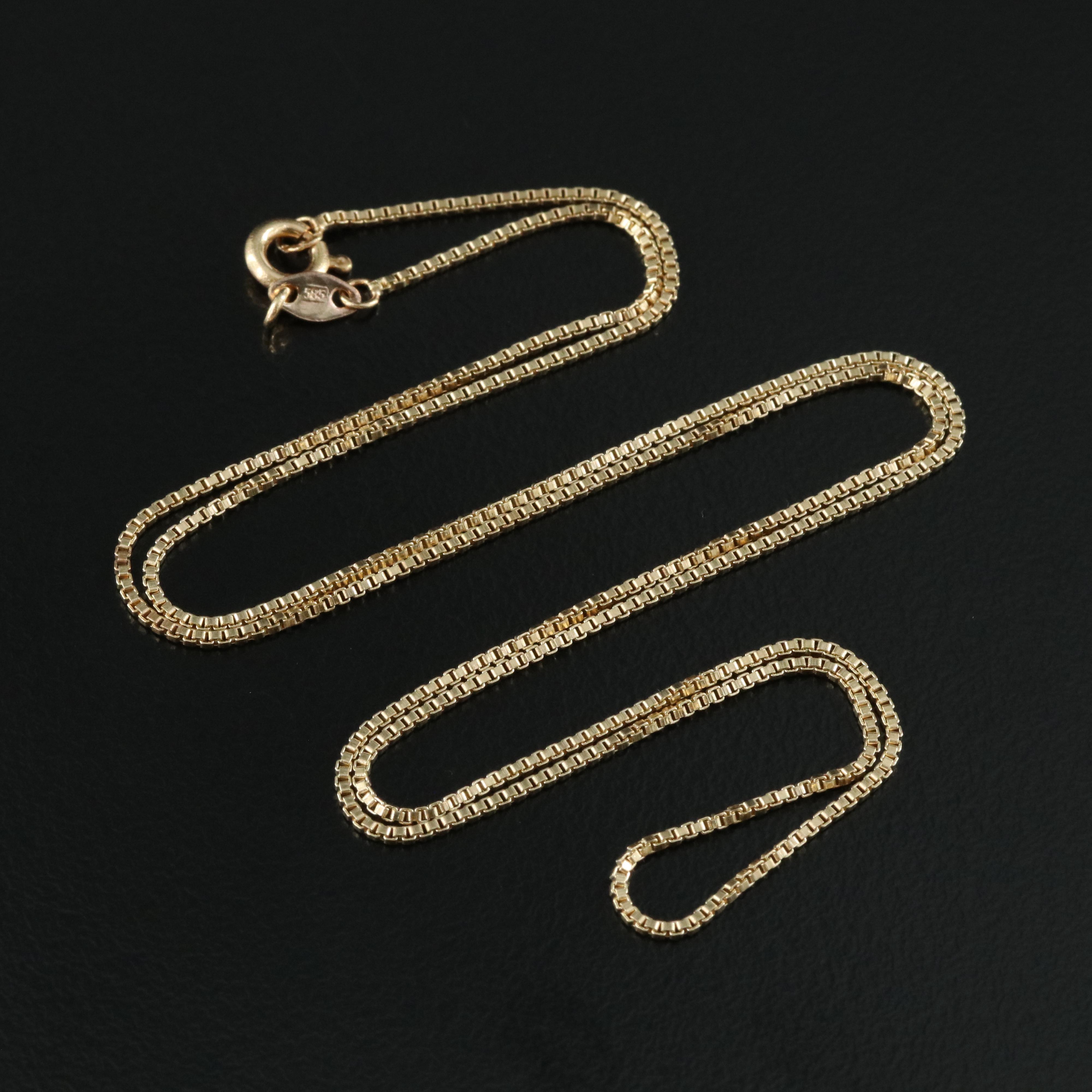 14K Box Chain Necklace