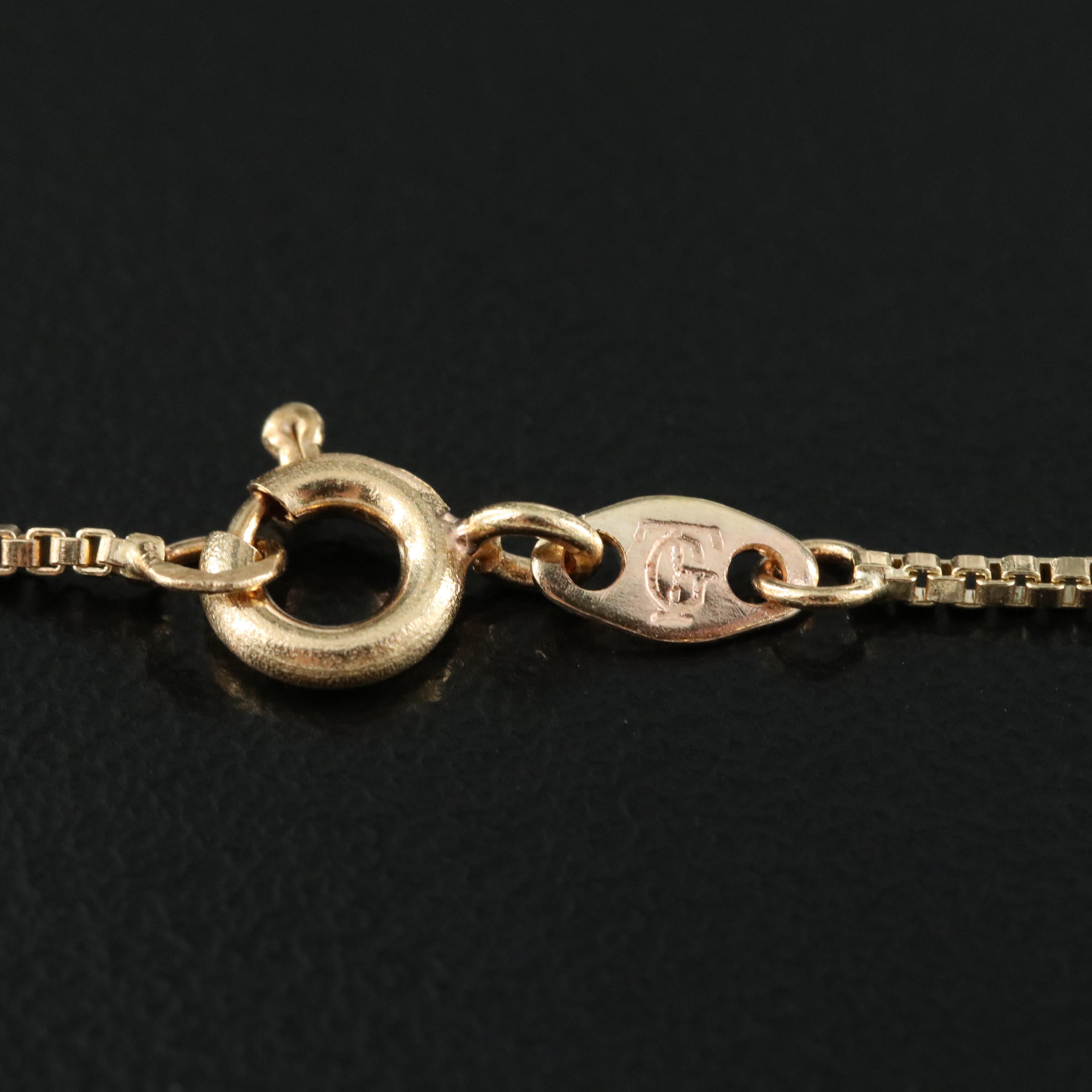 14K Box Chain Necklace