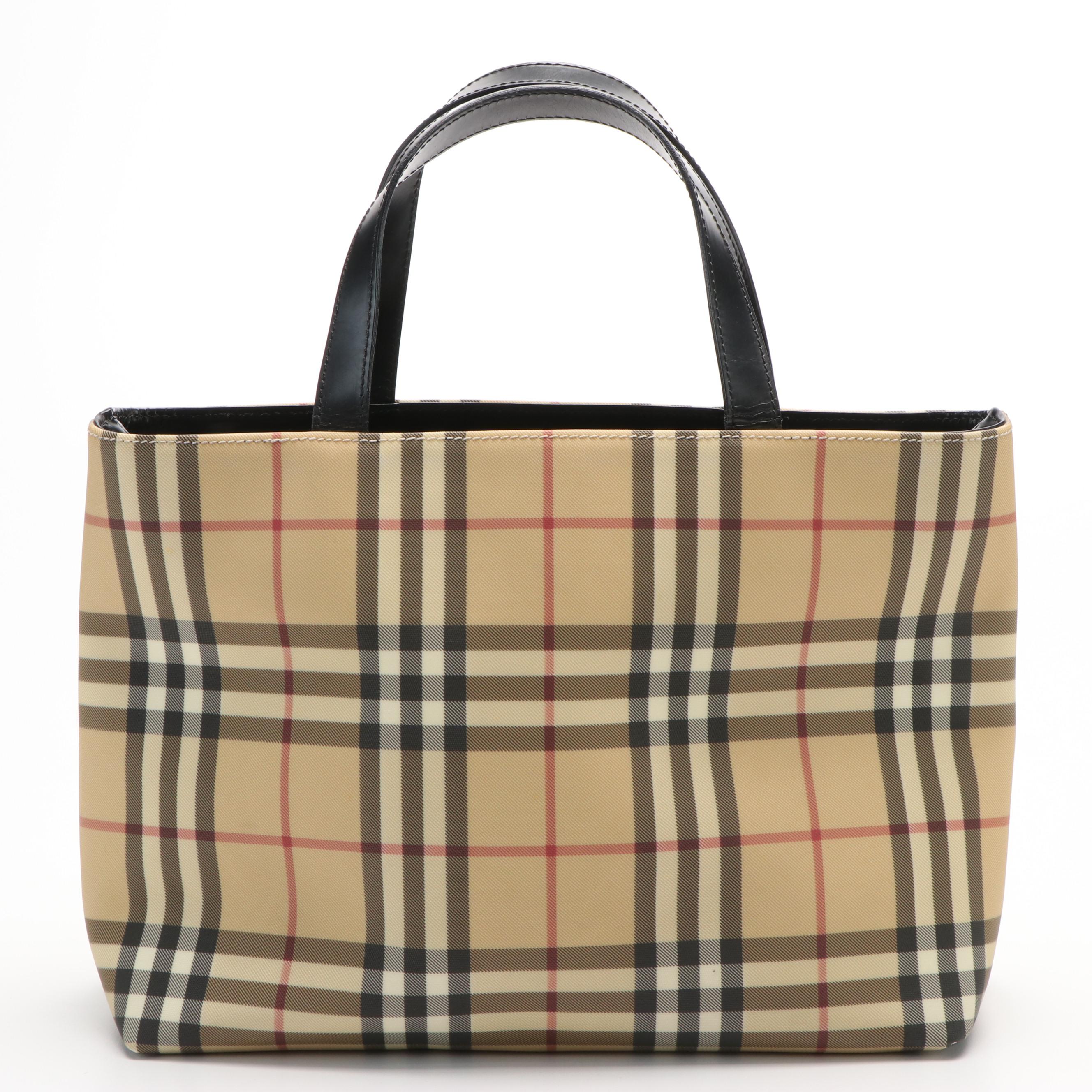 Burberry Tote Bag in House Check Canvas