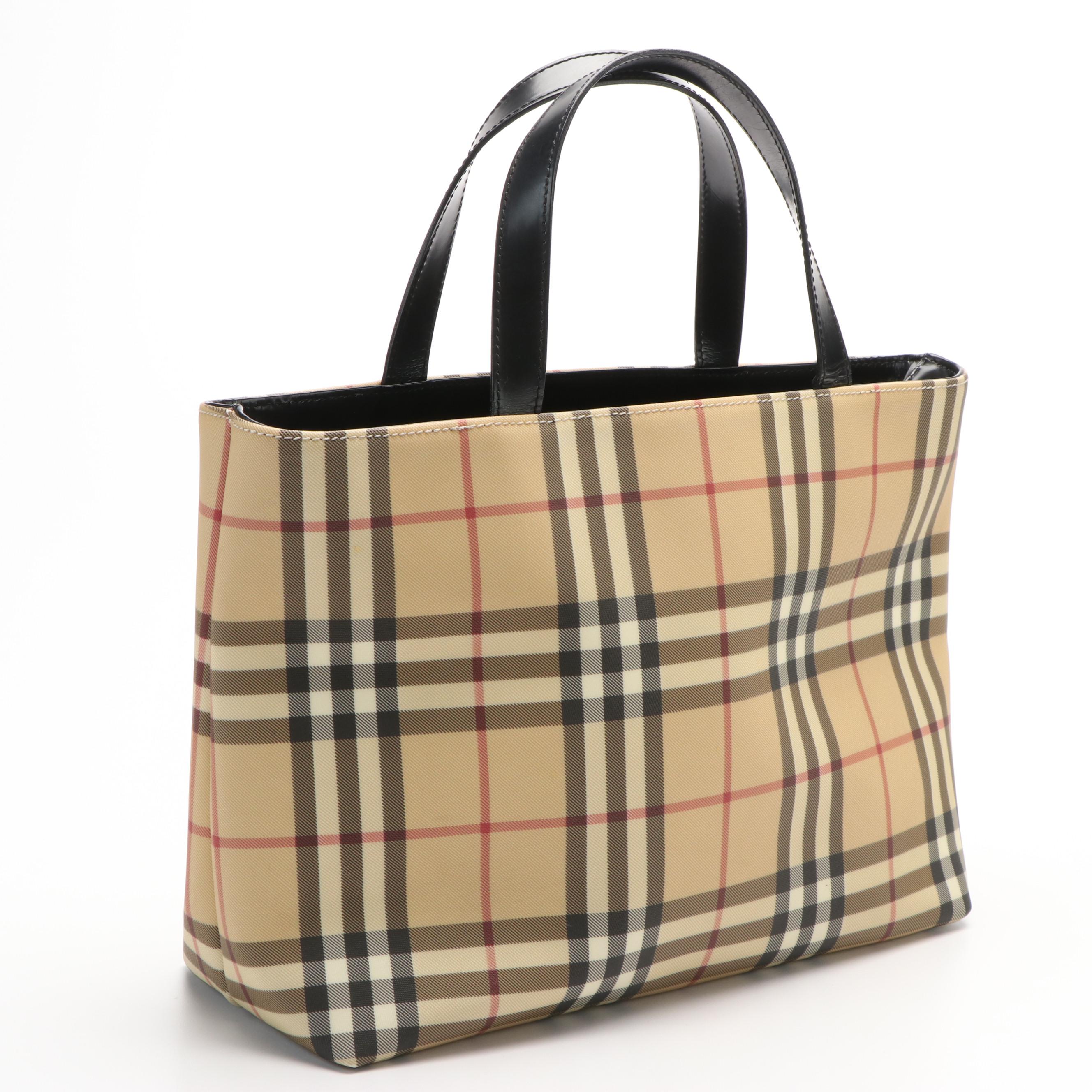Burberry Tote Bag in House Check Canvas