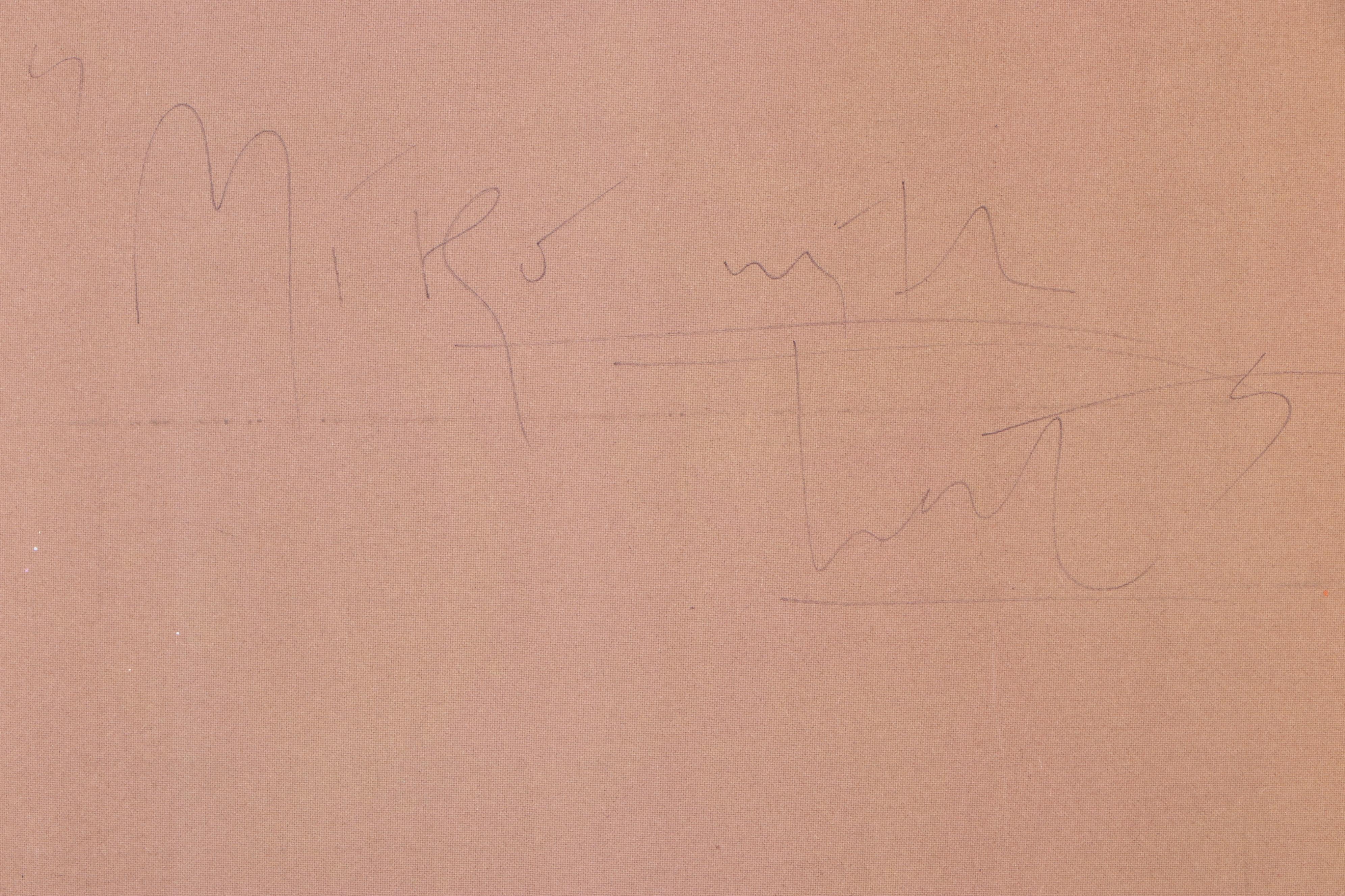 Peter Keil “Miro with Hat” Large Scale Abstract Portrait Acrylic Painting