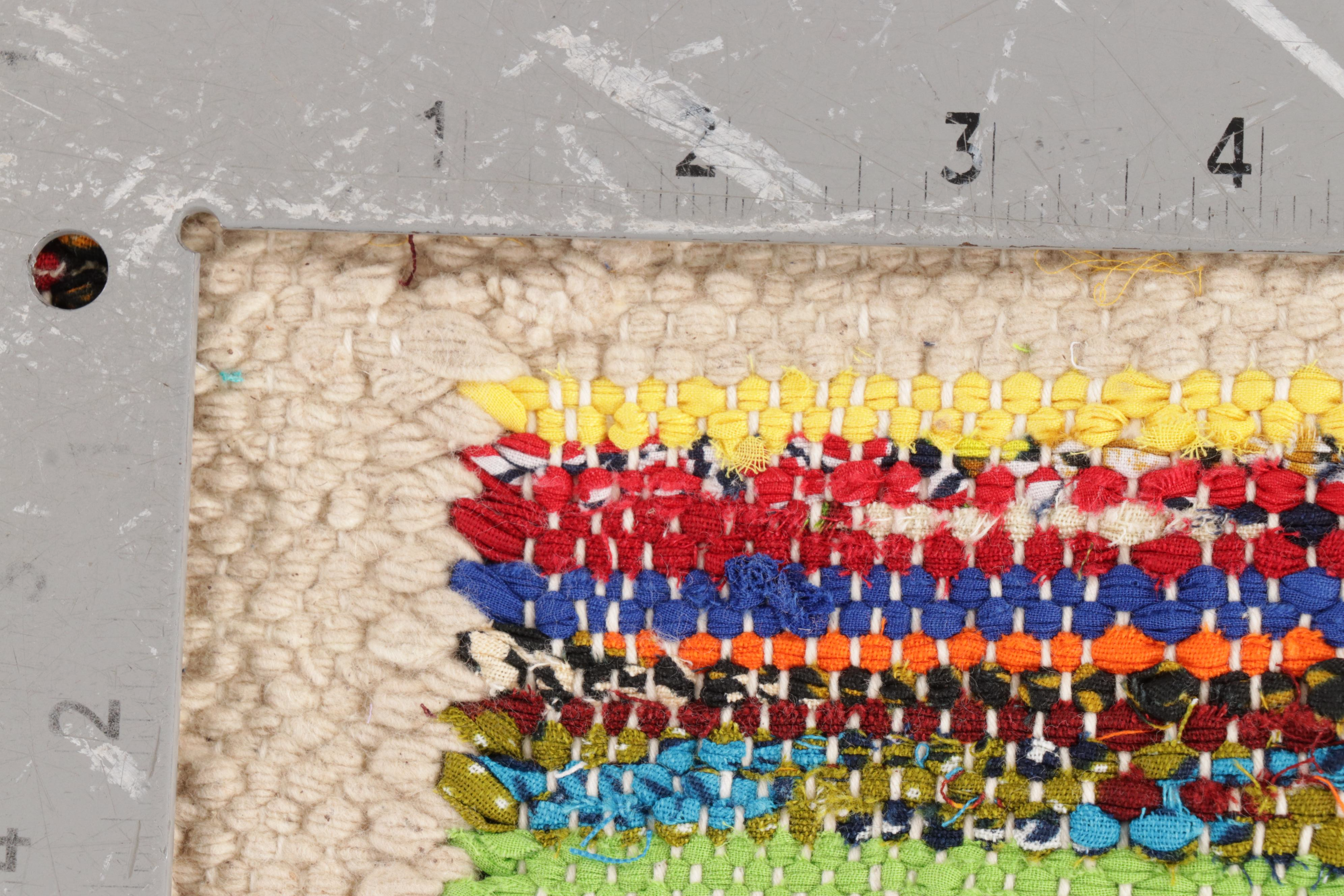 2'6 x 10' Handwoven Indian Rag Rug Carpet Runner | EBTH