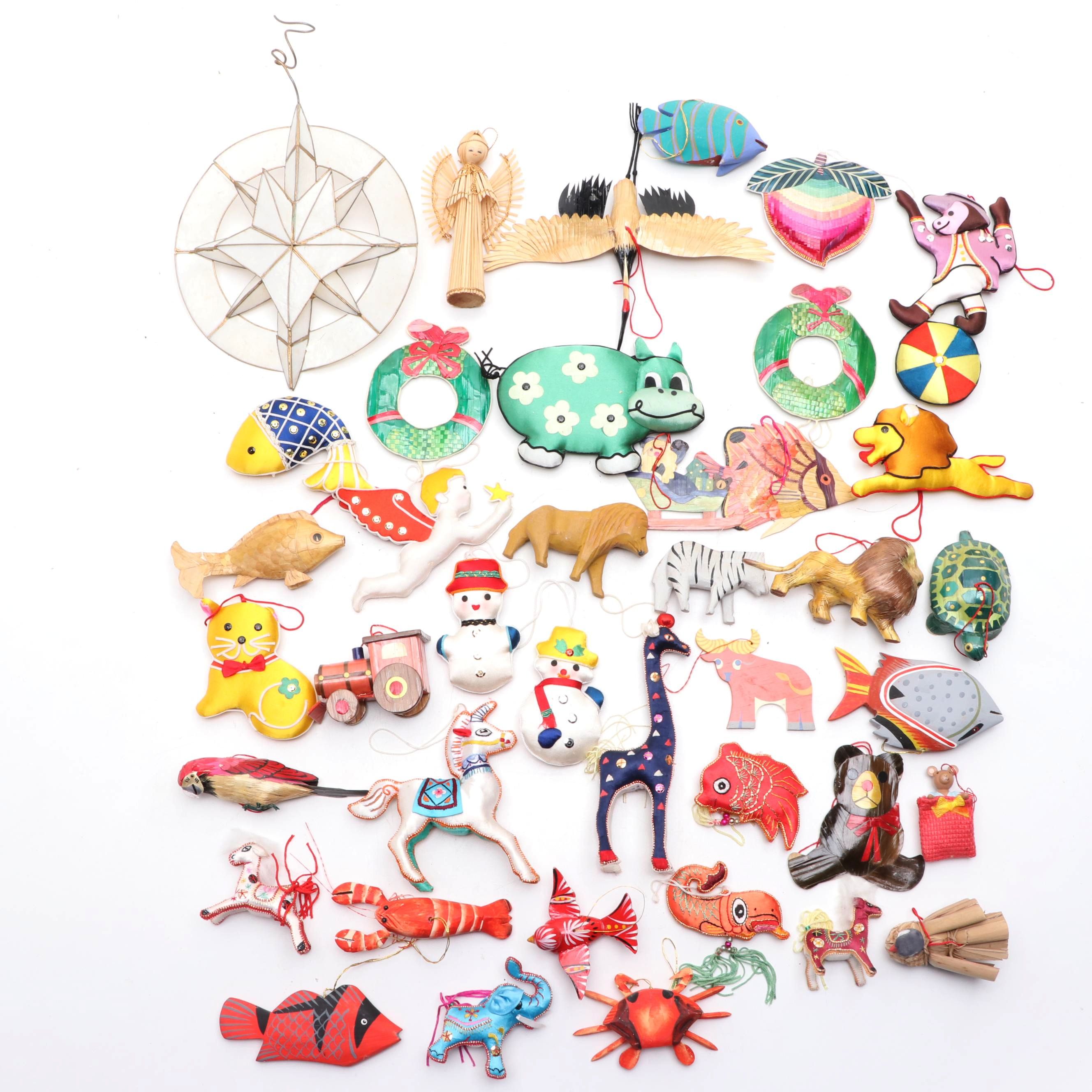 Handmade Grass, Ceramic, and More Christmas Ornaments