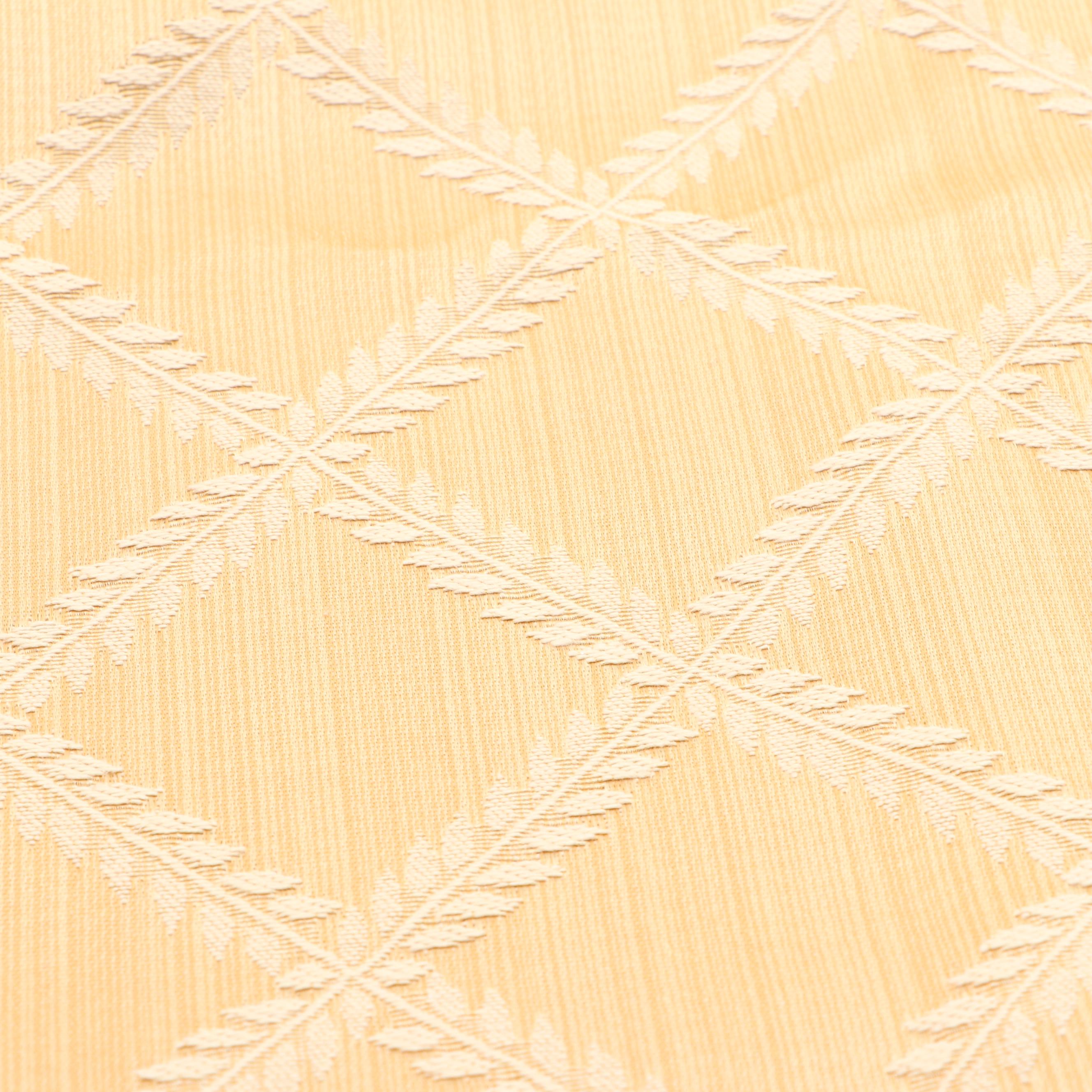 Cotton, Polyester, and Linen Table Dressings with Handled Wooden Tray