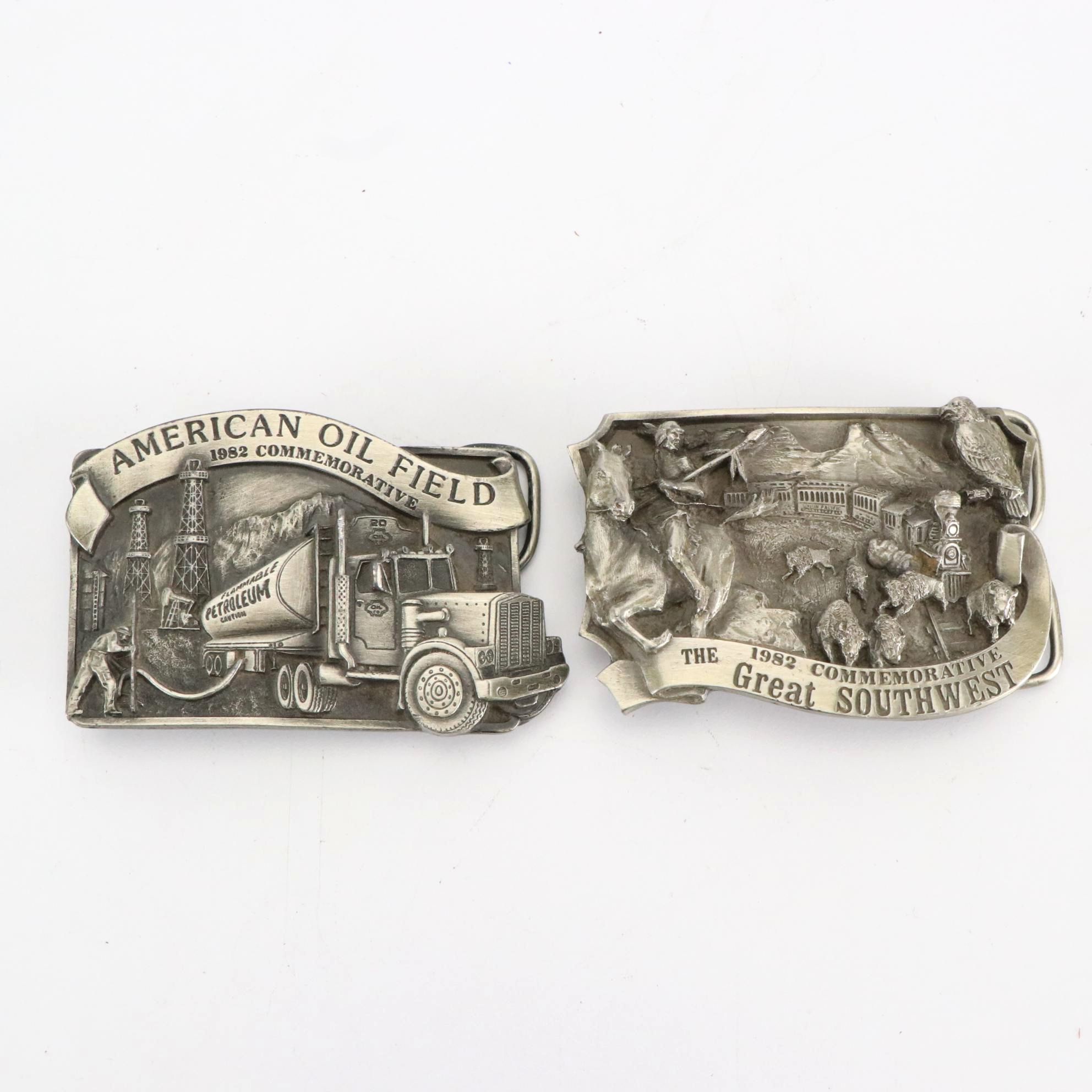 Arroyo Grande Buckle Co. 1982 Commemorative Metal Belt Buckles, Limited Edition