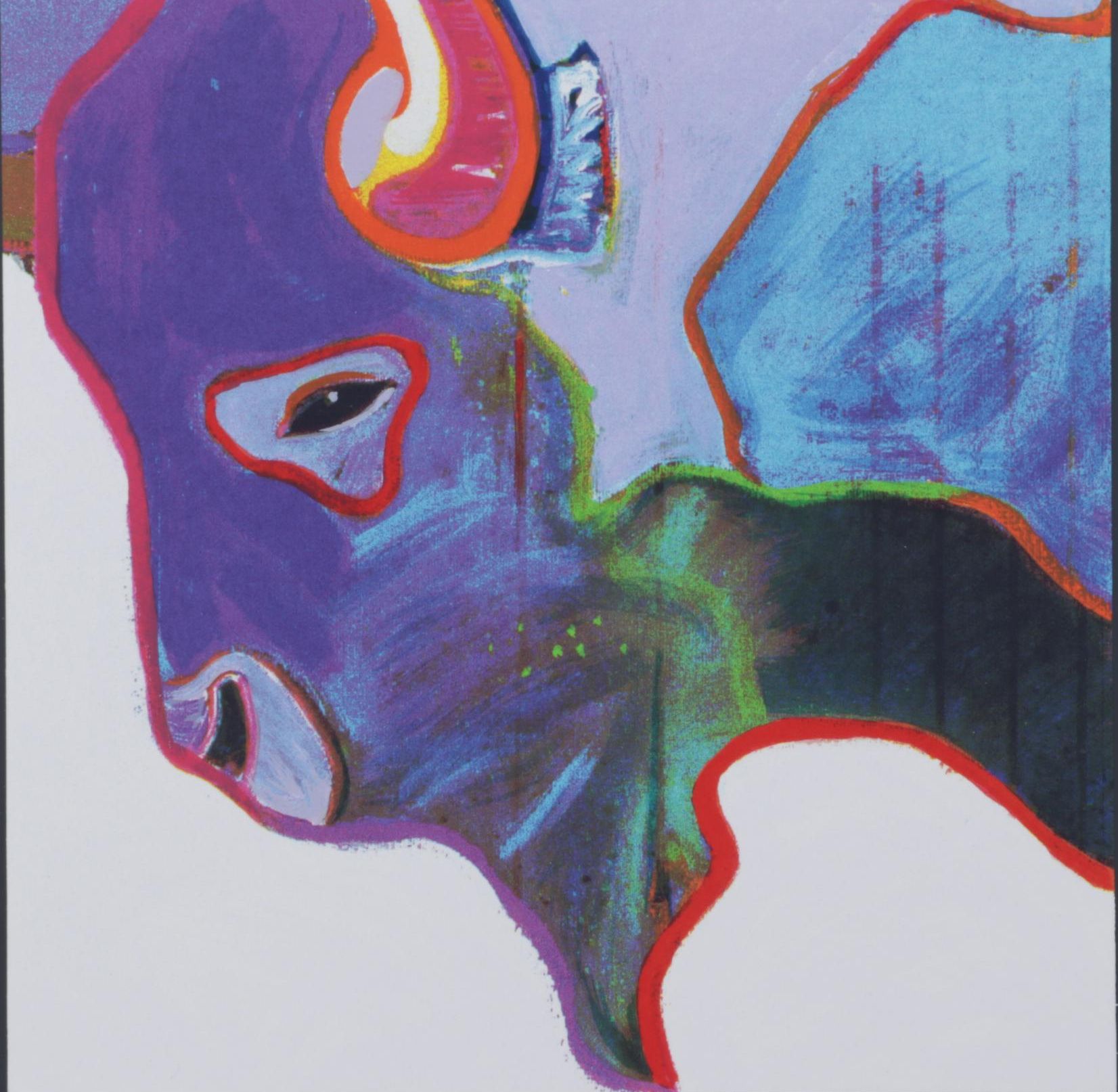 John Nieto Serigraph of Buffalo, 1996