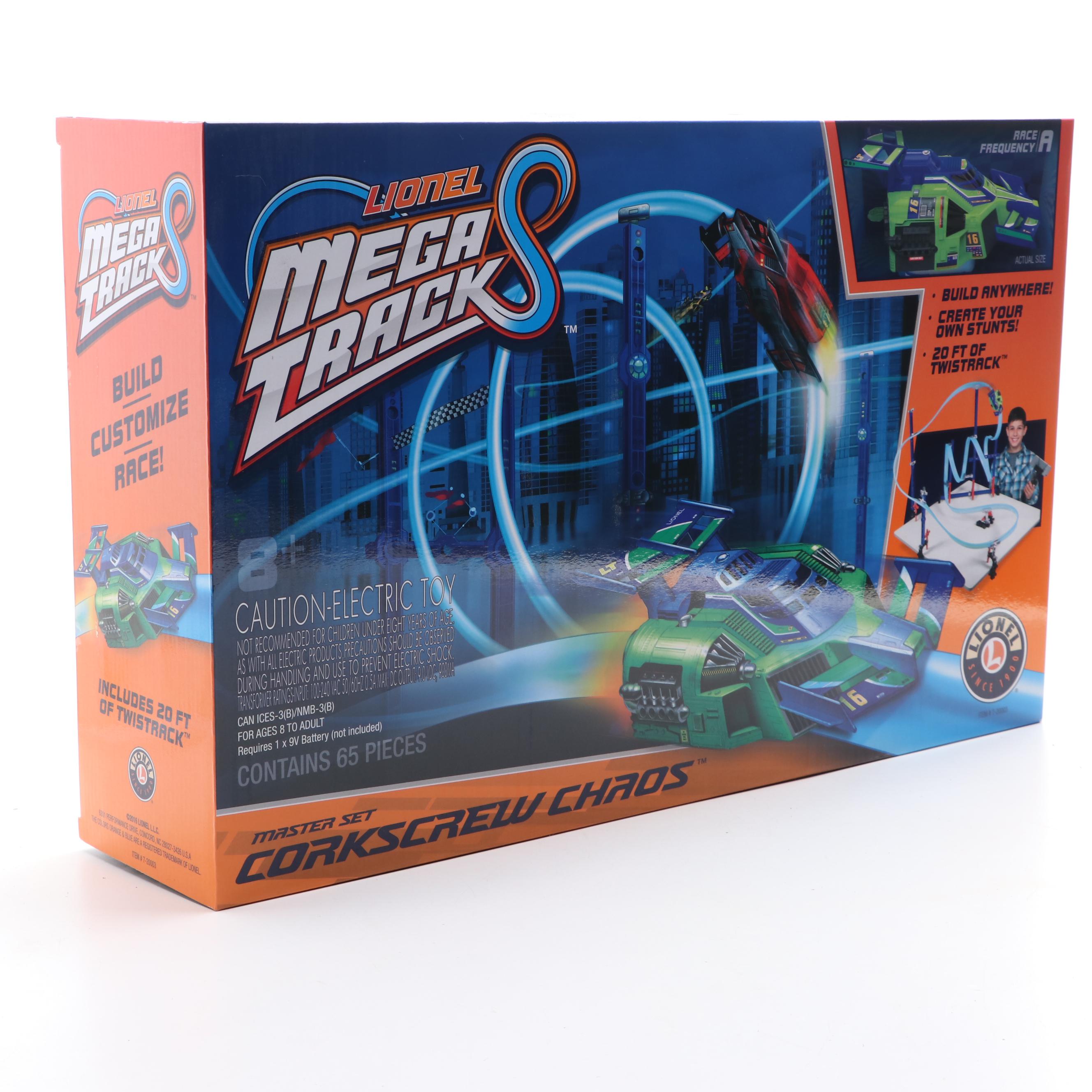 Lionel Mega Tracks "Corkscrew Chaos" Race Track EBTH
