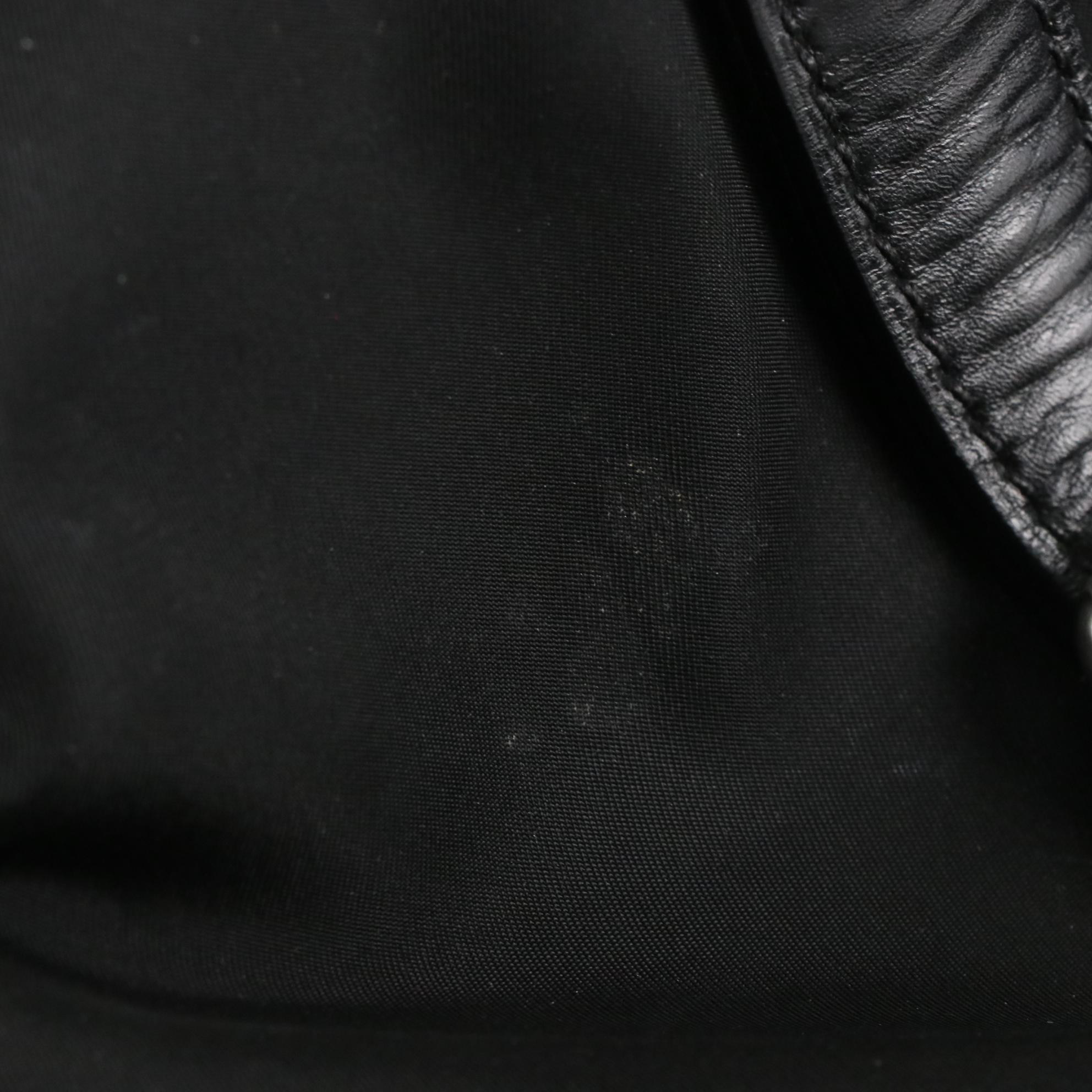 Prada Shoulder Bag in Black Tessuto Nylon and Leather Trim