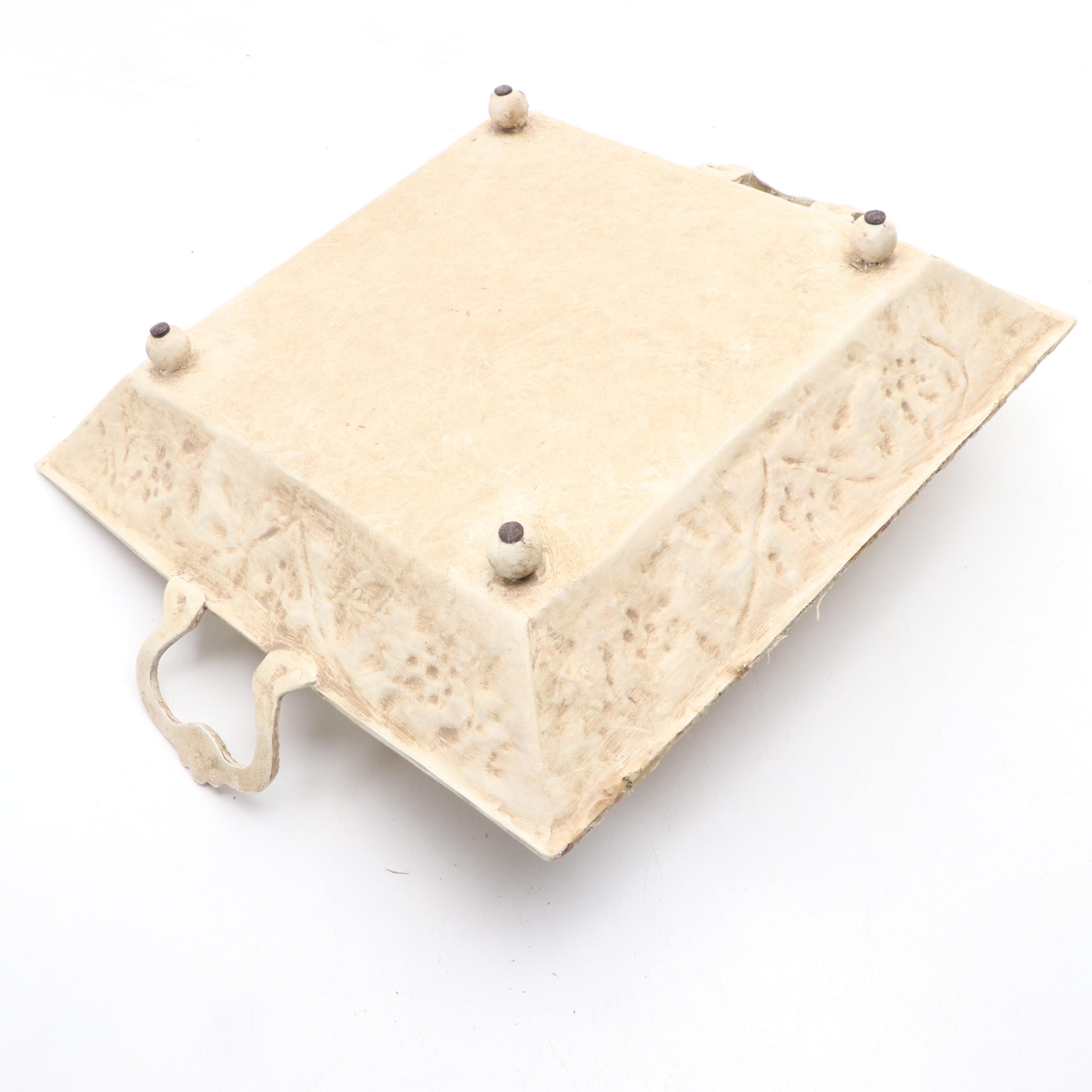 Cast Iron Wall Pockets with Neoclassical Style Urn, Other Planters, and Décor